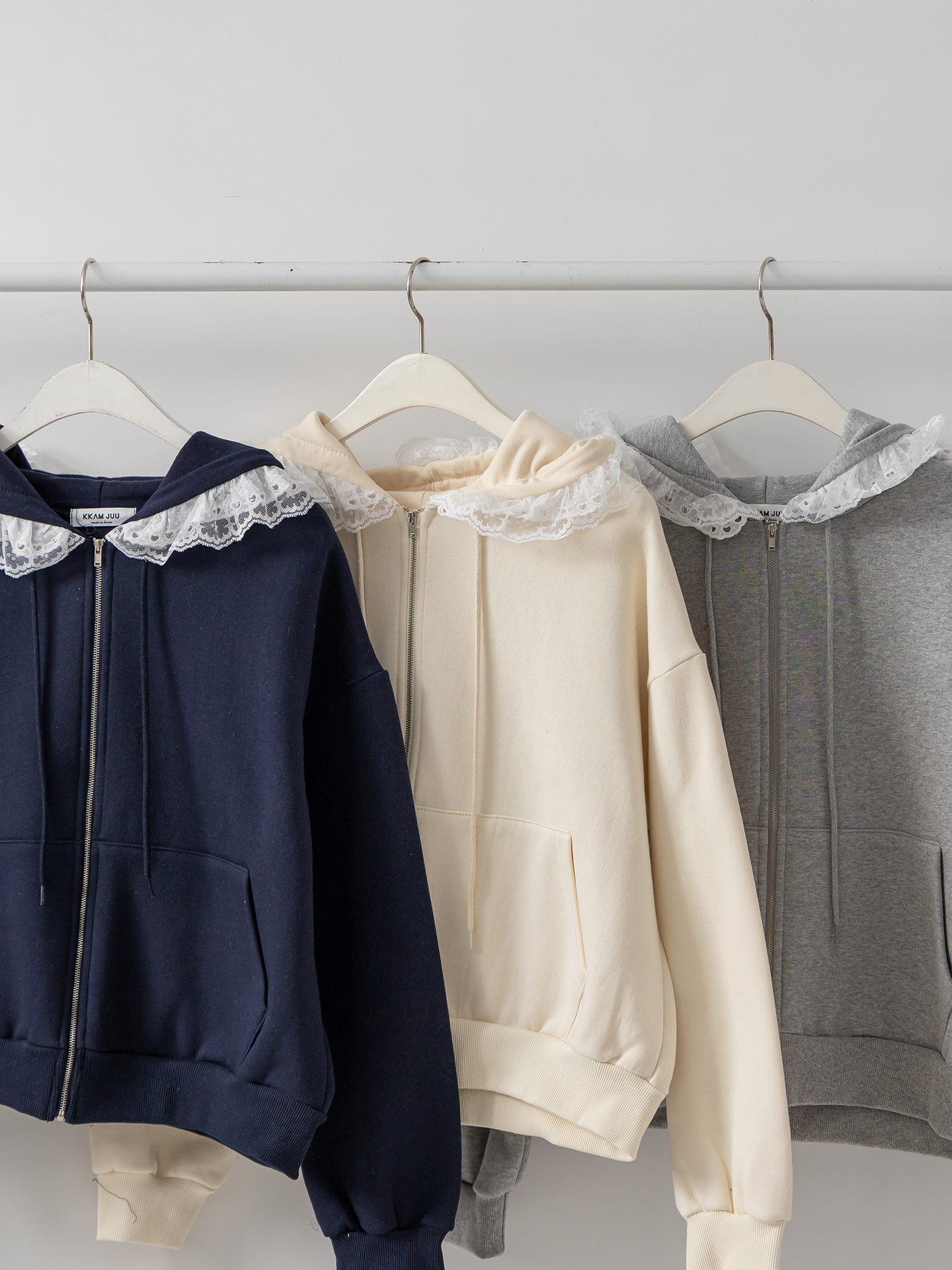 裏起毛フードレースジップパーカー | 詳細画像36