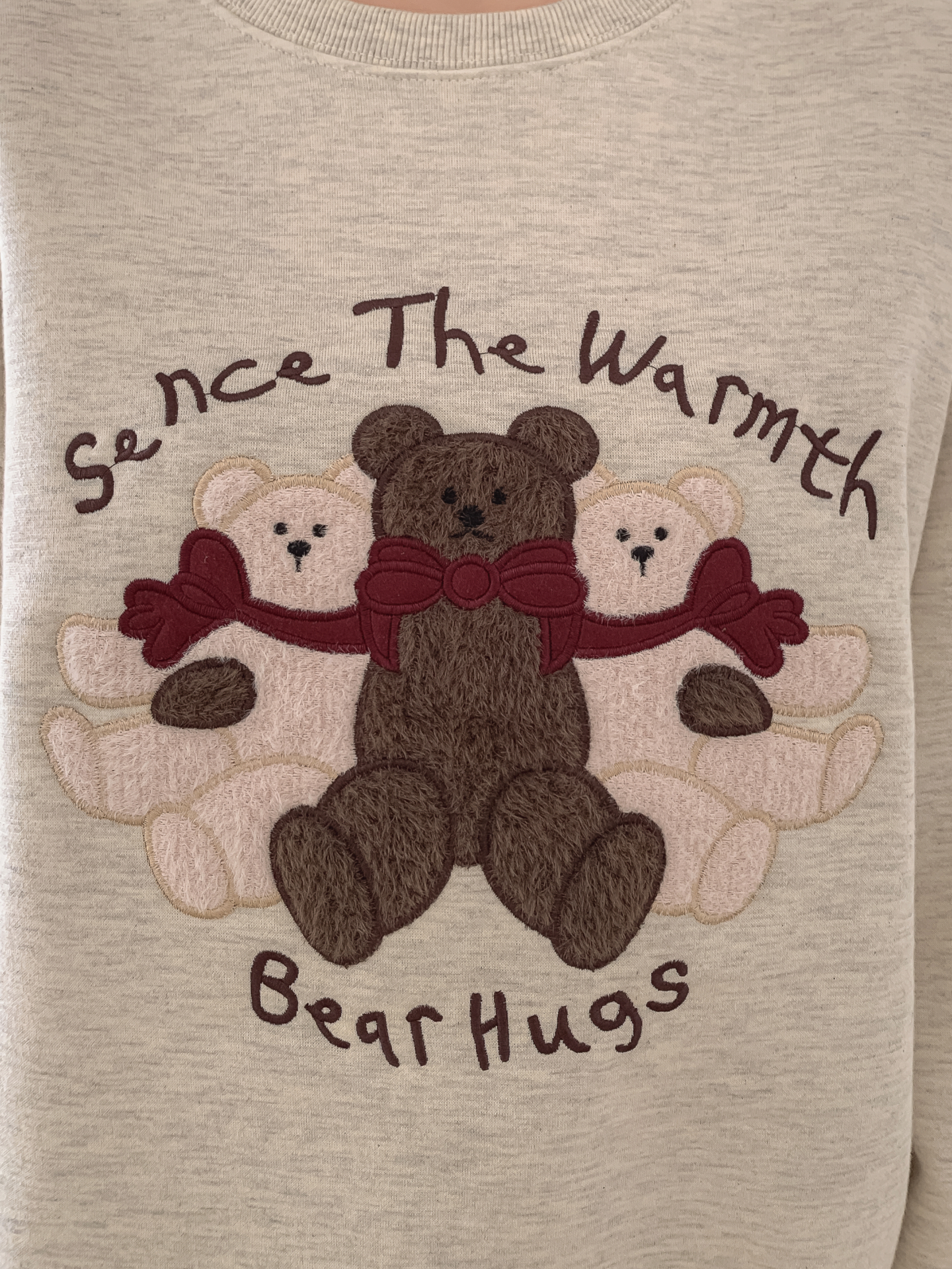 裏起毛ラウンドネックレタリング刺繍スウェット | 詳細画像9