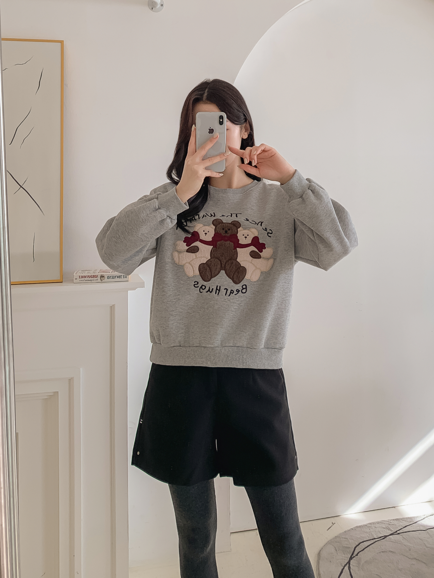 裏起毛ラウンドネックレタリング刺繍スウェット | 詳細画像29