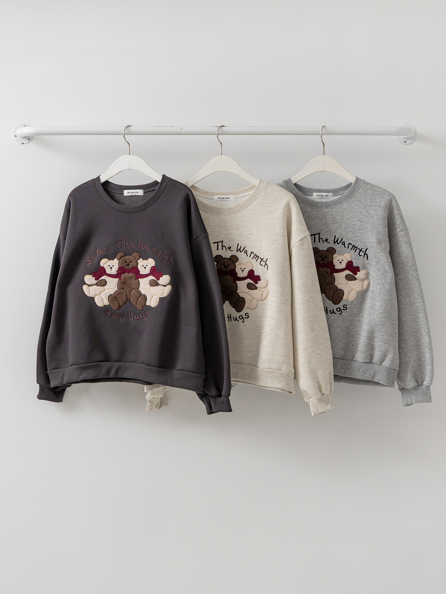 裏起毛ラウンドネックレタリング刺繍スウェット | 詳細画像31