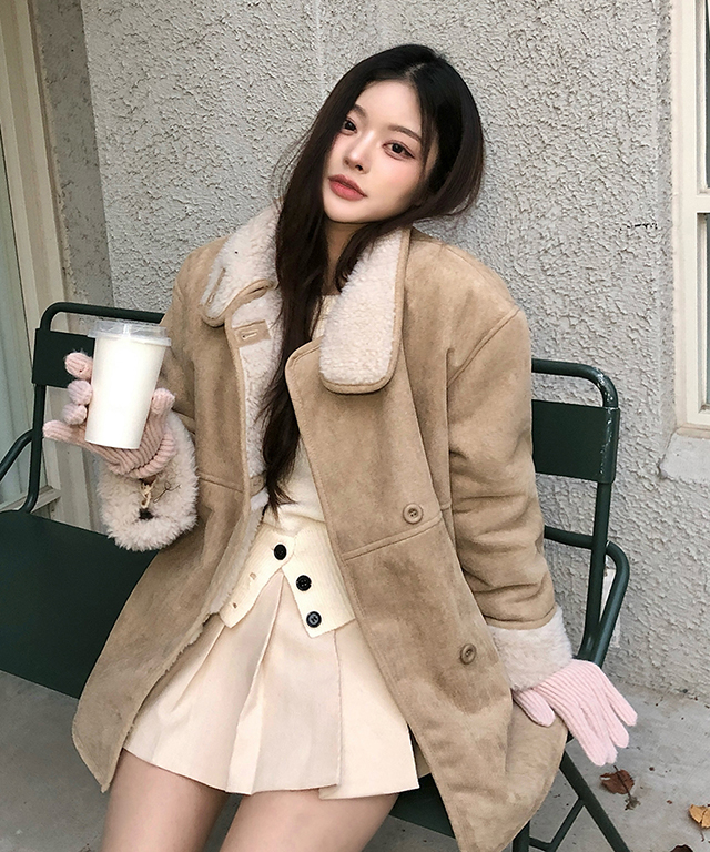 Mila Owen ボアジャケット MilaOwen エコファームートン ボア 