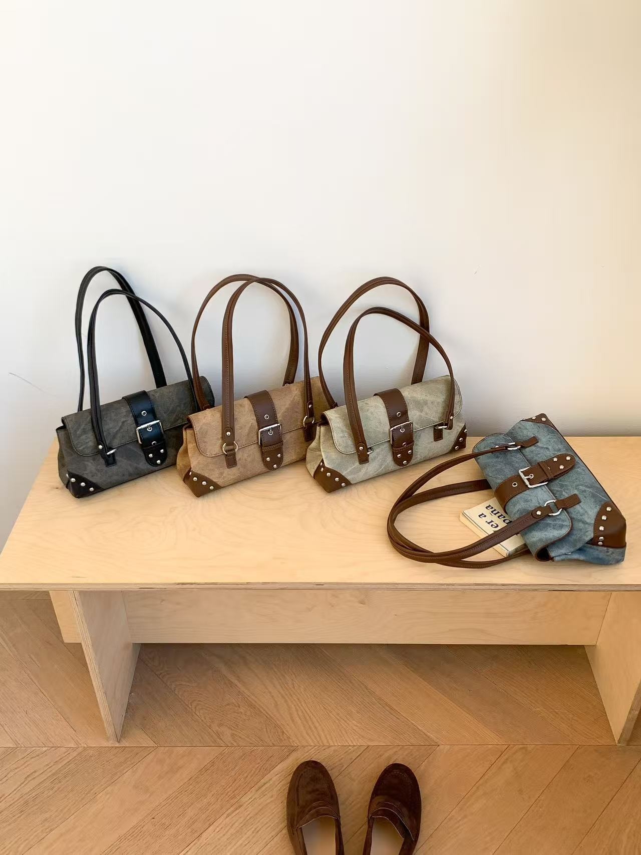 レザー調トートバッグショルダーバッグ | 詳細画像8