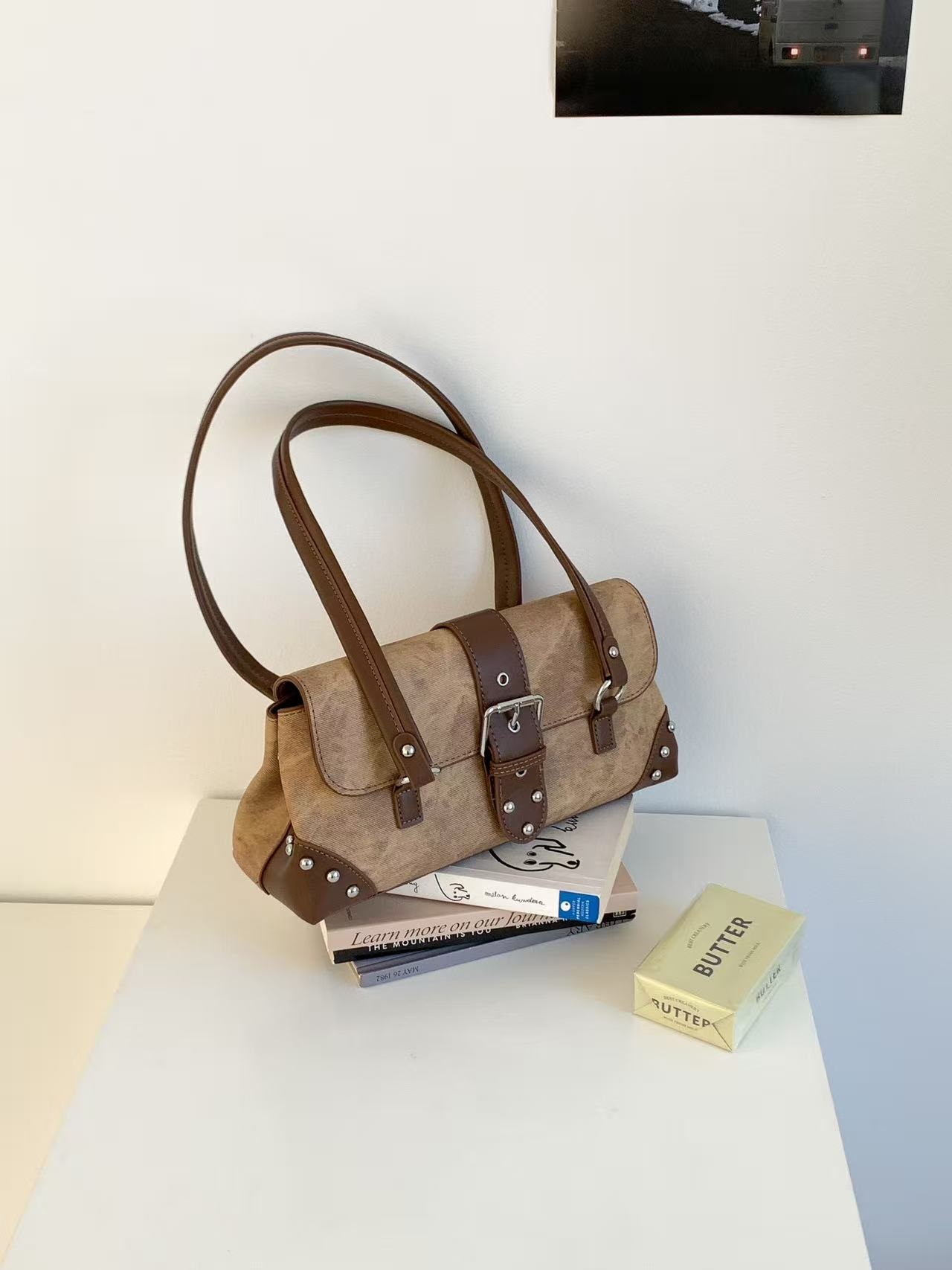 レザー調トートバッグショルダーバッグ | 詳細画像14