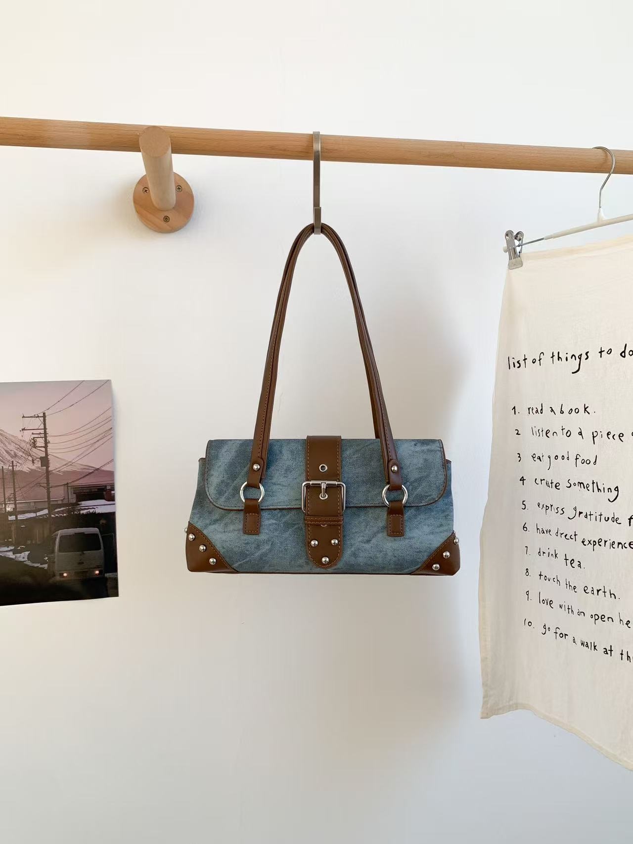 レザー調トートバッグショルダーバッグ | 詳細画像16