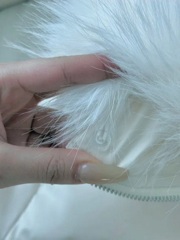 グースダウンジップアップドローストリングポケットショート長袖ダウンジャケット | 詳細画像8