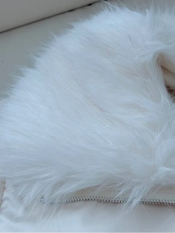 グースダウンジップアップドローストリングポケットショート長袖ダウンジャケット | 詳細画像9