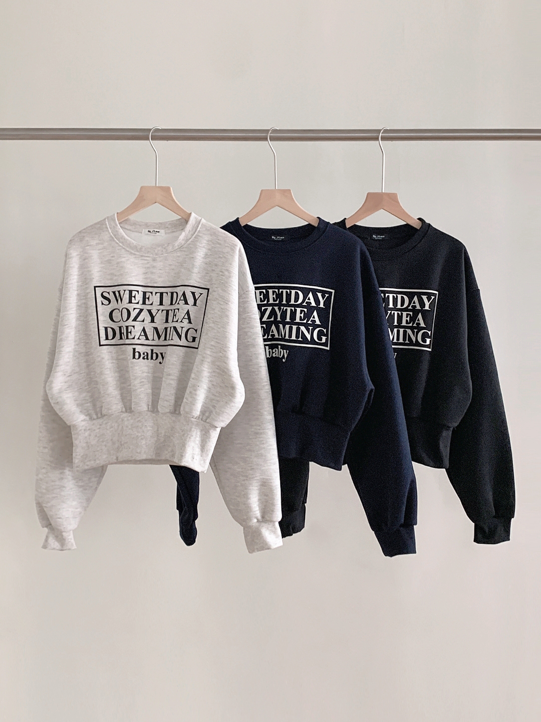 裏起毛ラウンドネックウエストゴムルーズ長袖ワイドロゴセットアップパンツスウェットトレーニング | 詳細画像17