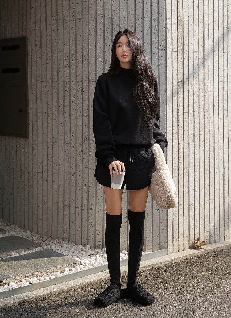 キルティングウエストゴムショートショートパンツ | レディース