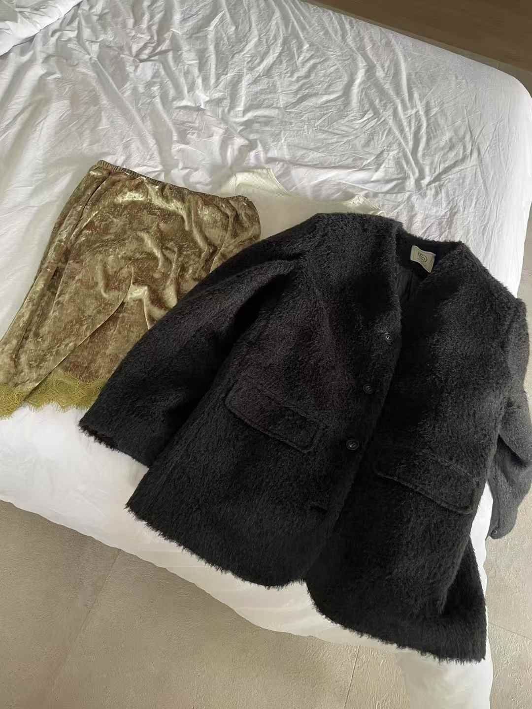 ベロアウエストゴムミディレースカラースカート | 詳細画像18