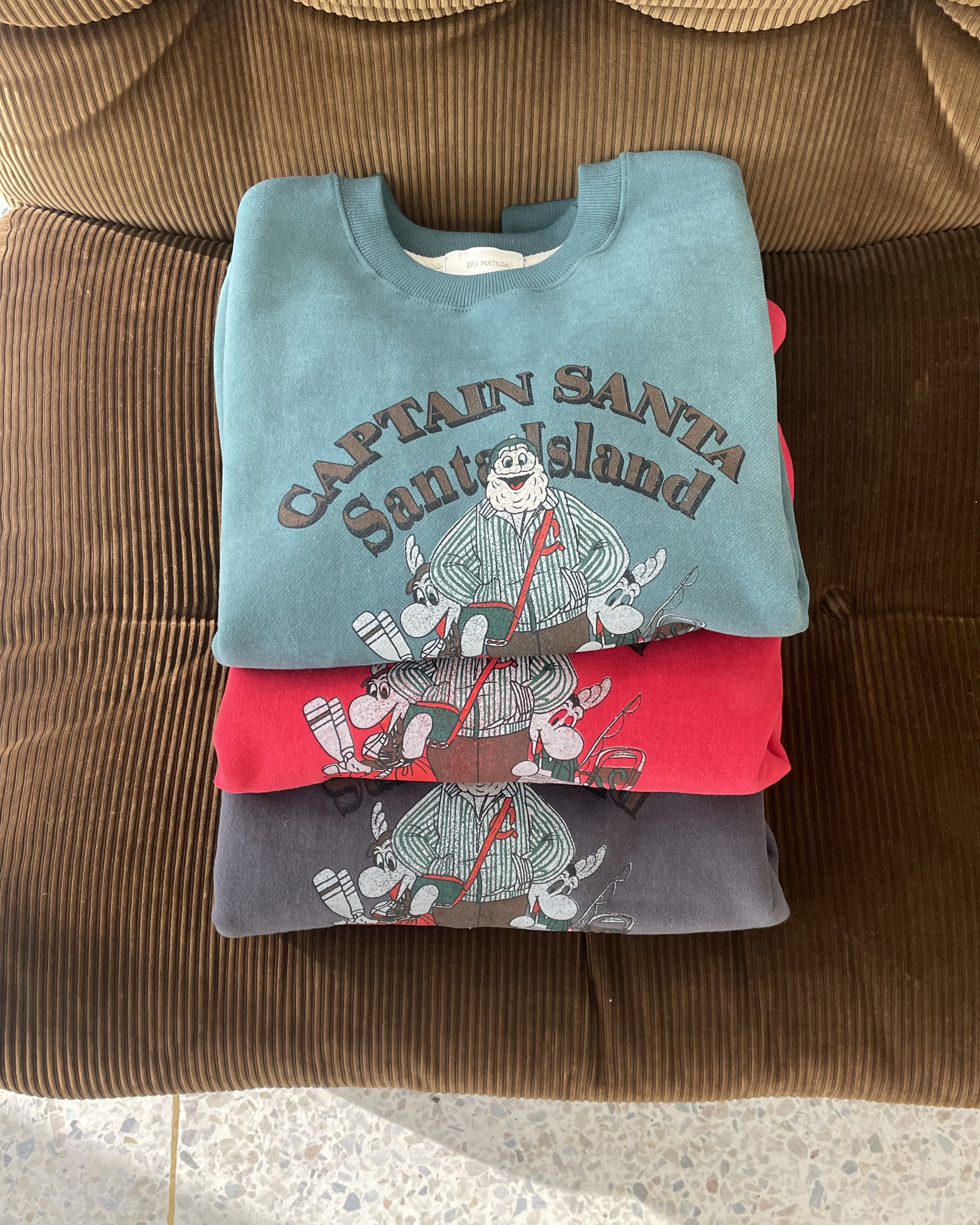 裏起毛ラウンドネックプリントカラースウェット | 詳細画像16