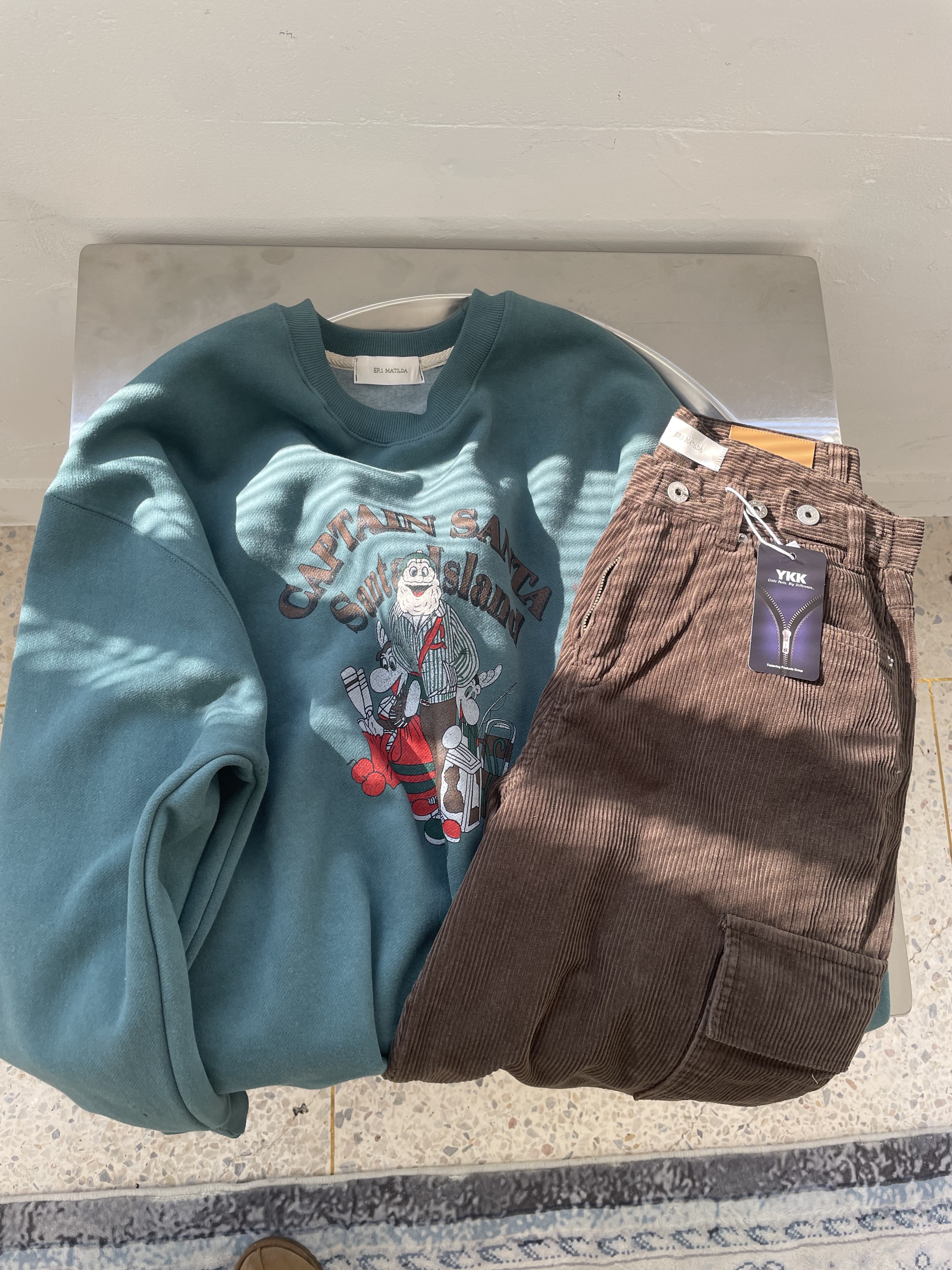 裏起毛ラウンドネックプリントカラースウェット | 詳細画像19