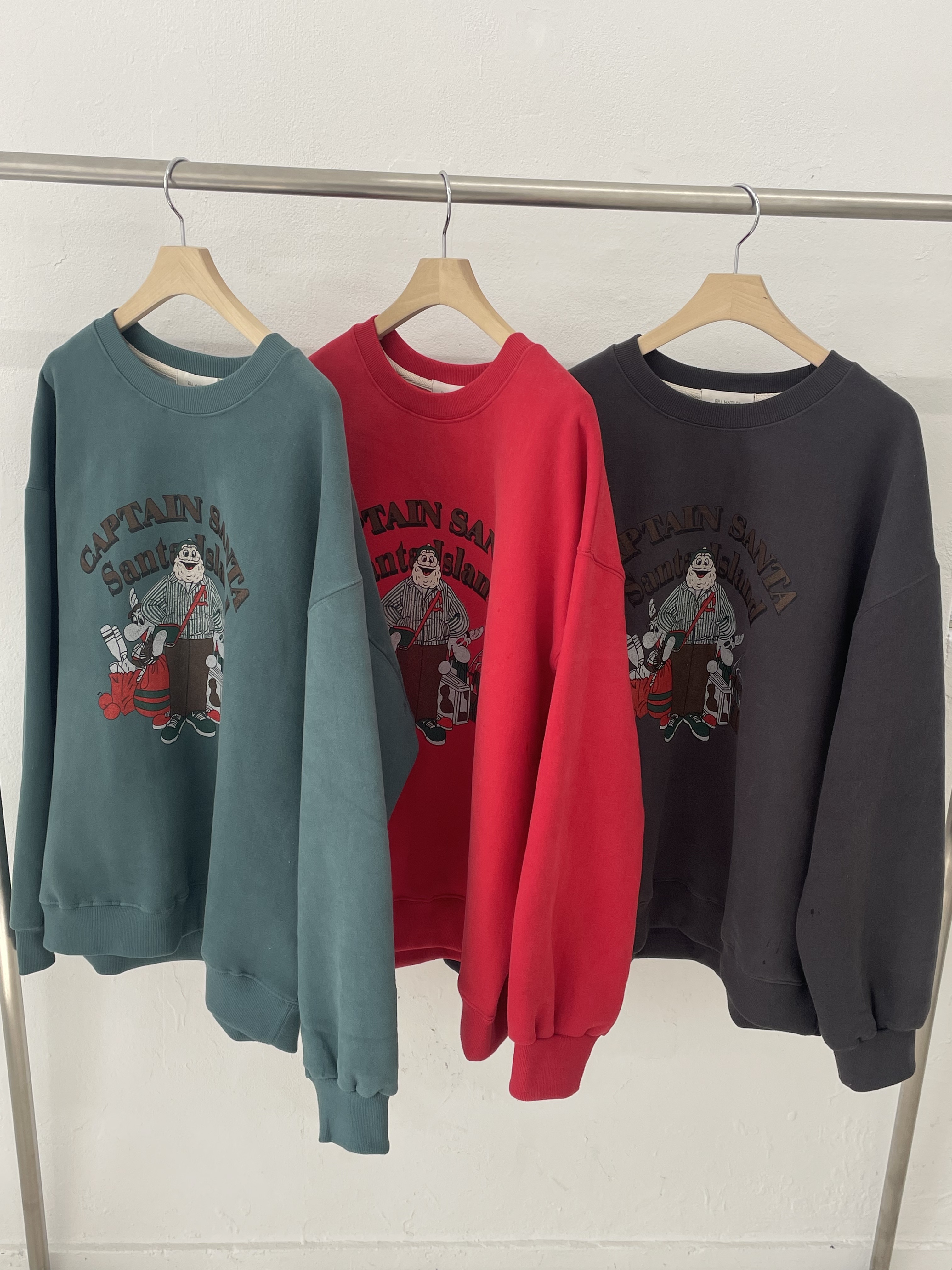 裏起毛ラウンドネックプリントカラースウェット | 詳細画像21