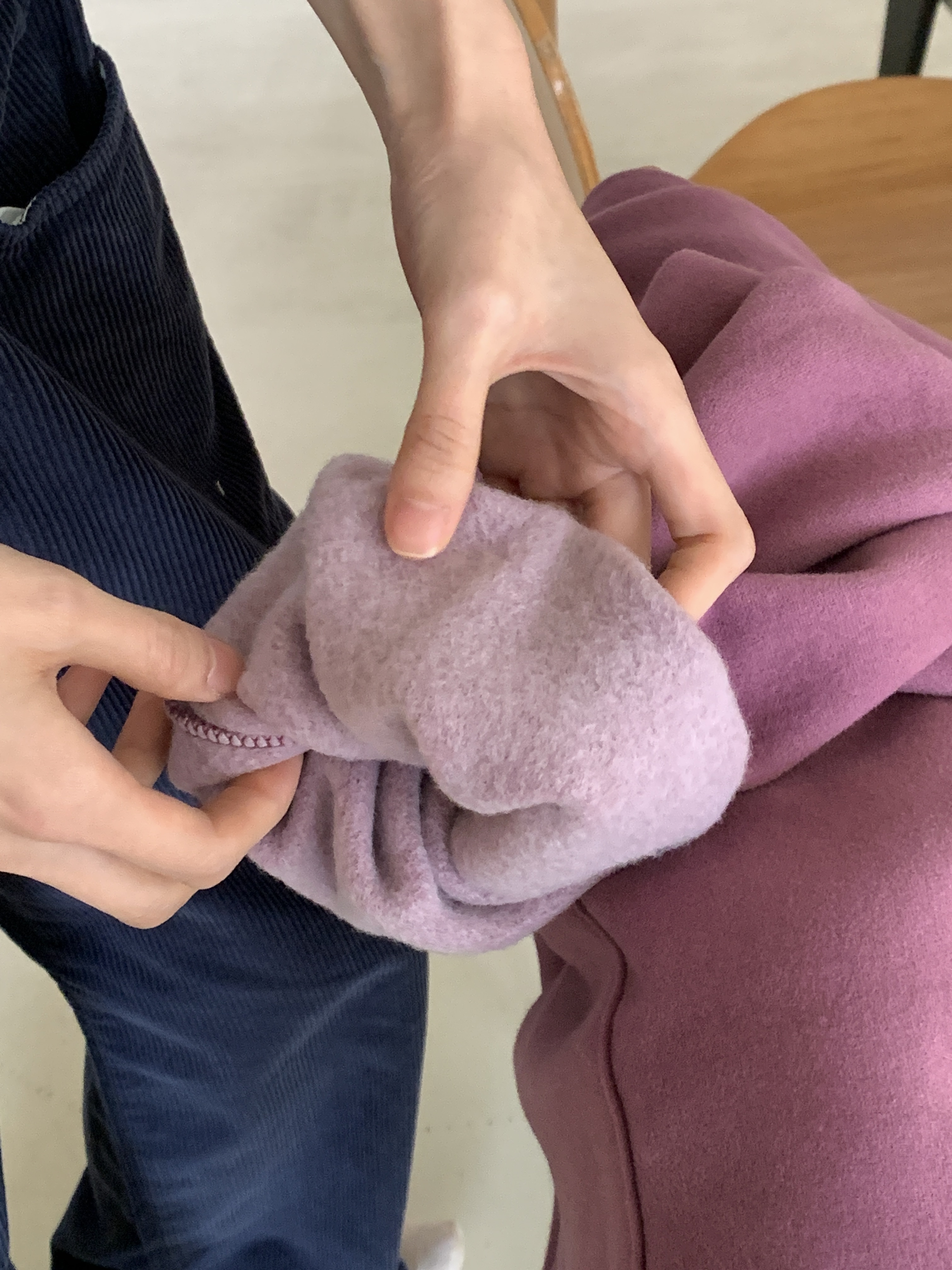 裏起毛フードポケットダブルジップオーバーサイズルーズカラージップパーカー | 詳細画像12