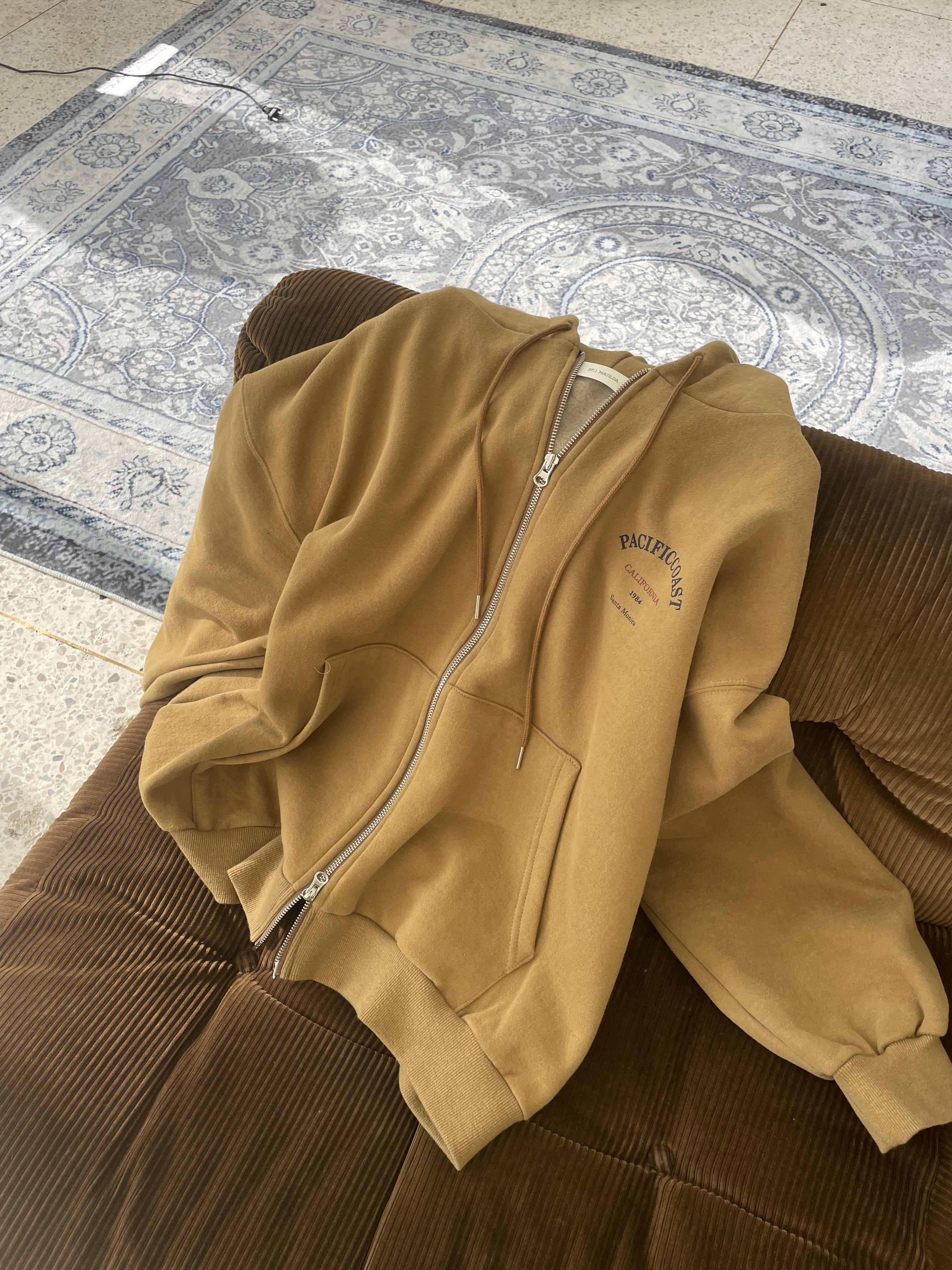 裏起毛フードポケットダブルジップオーバーサイズルーズカラージップパーカー | 詳細画像20