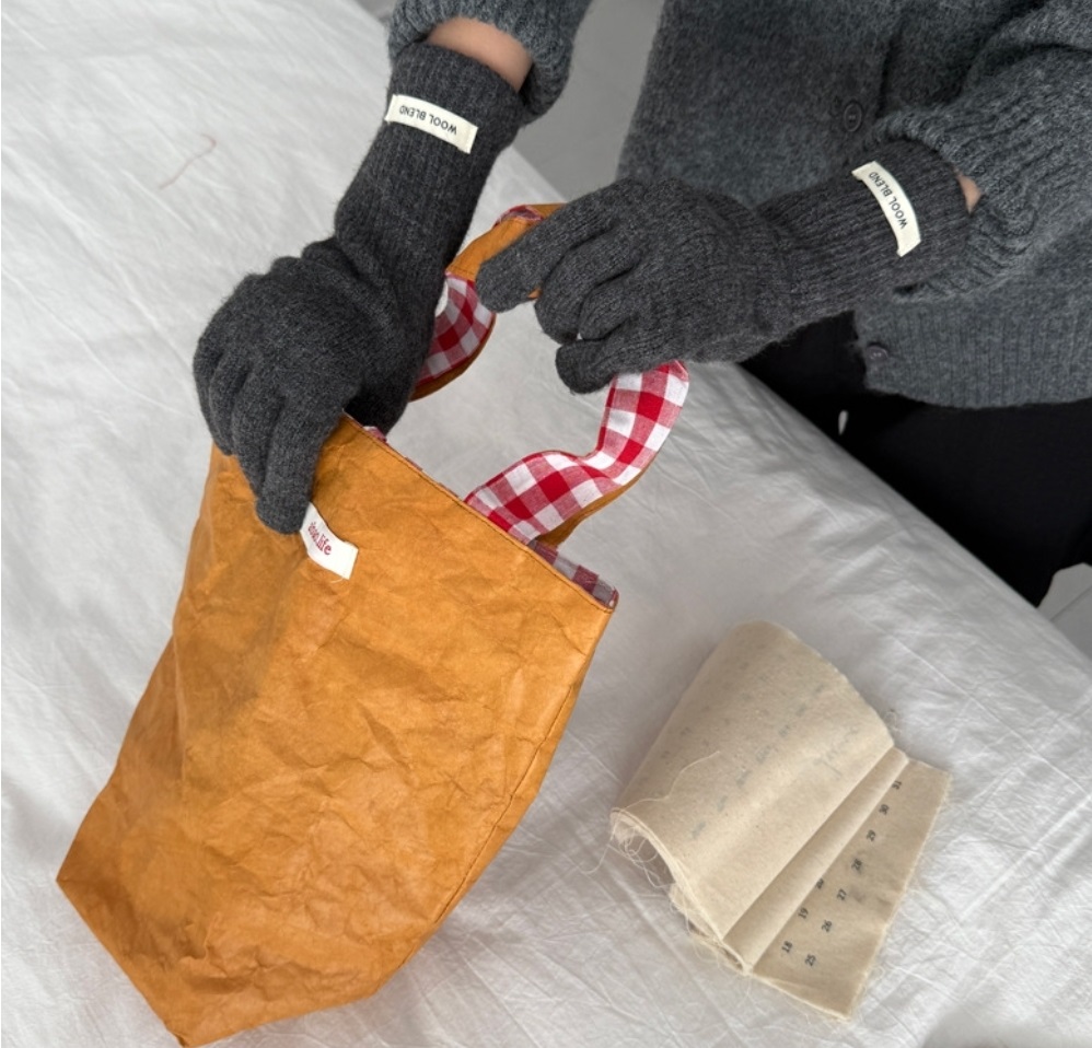 リブパッチロングフィンガーホール手袋 | 詳細画像2