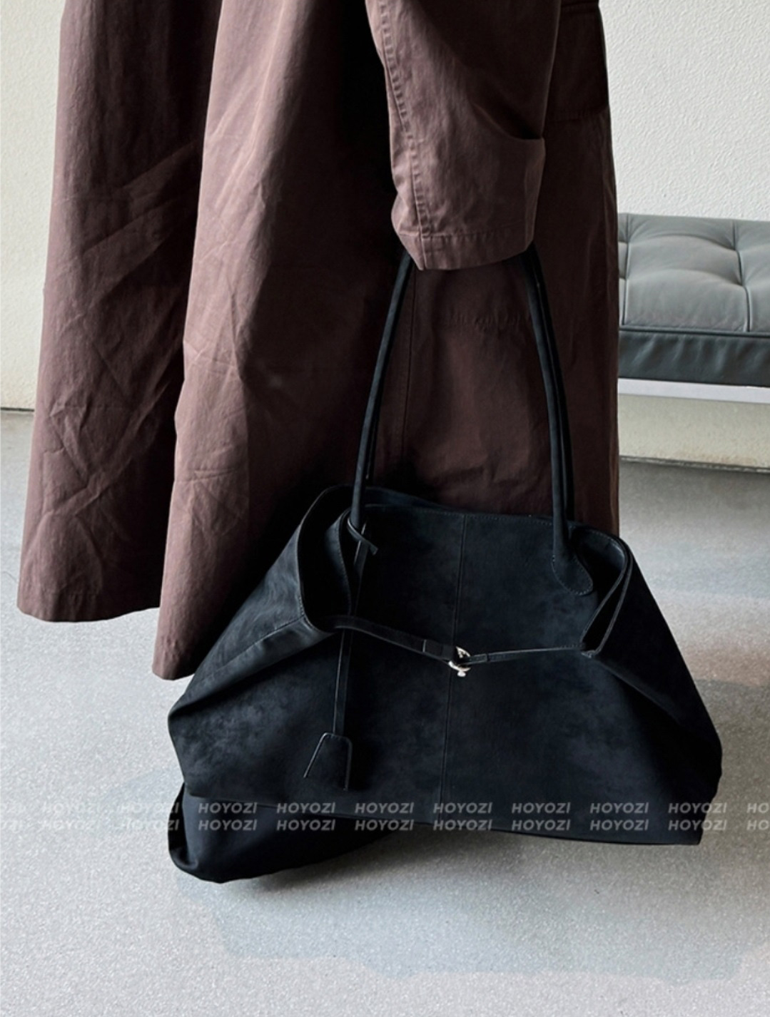 スエード調ビッグショルダーバッグ | 詳細画像4