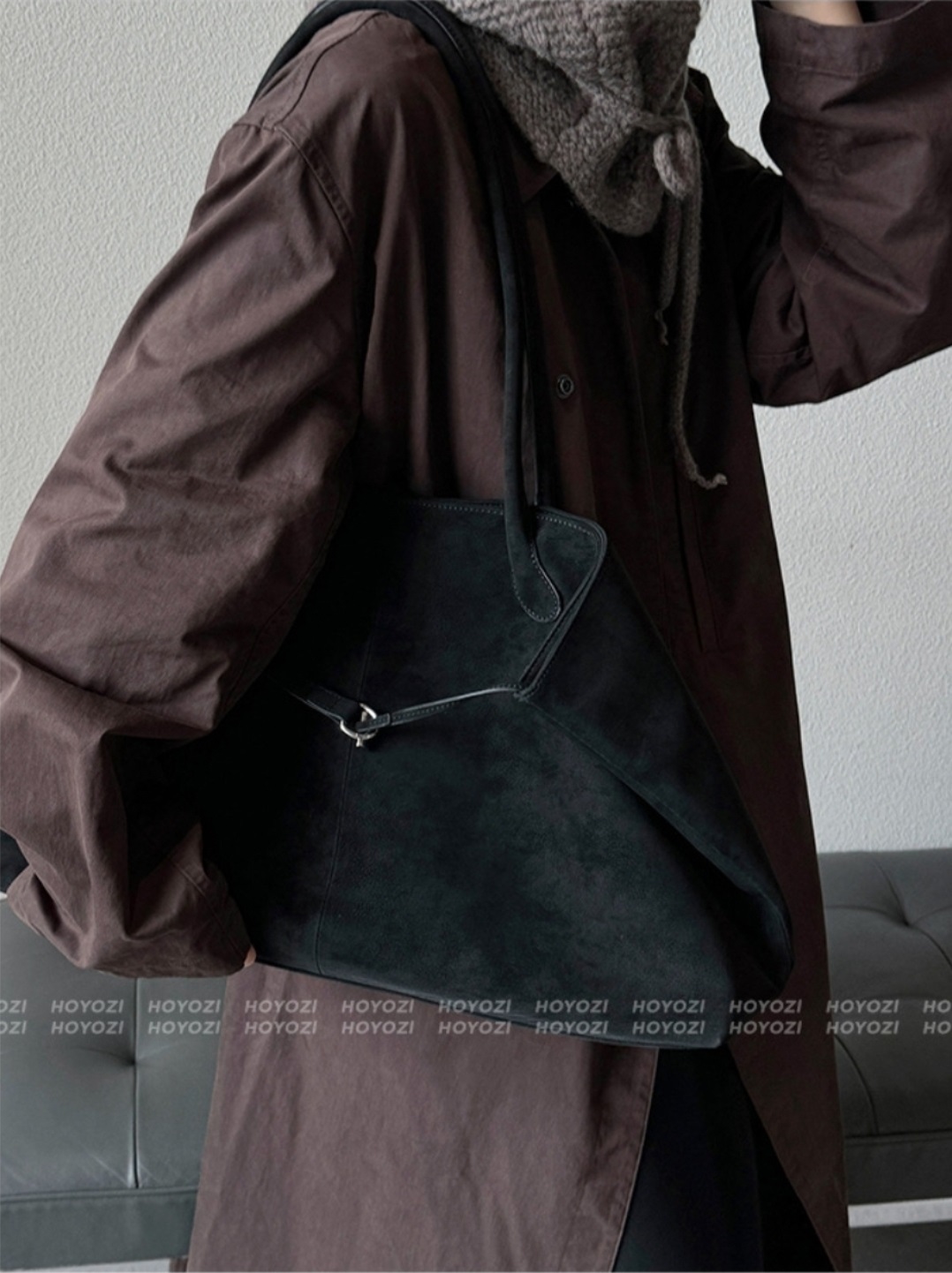 スエード調ビッグショルダーバッグ | 詳細画像6