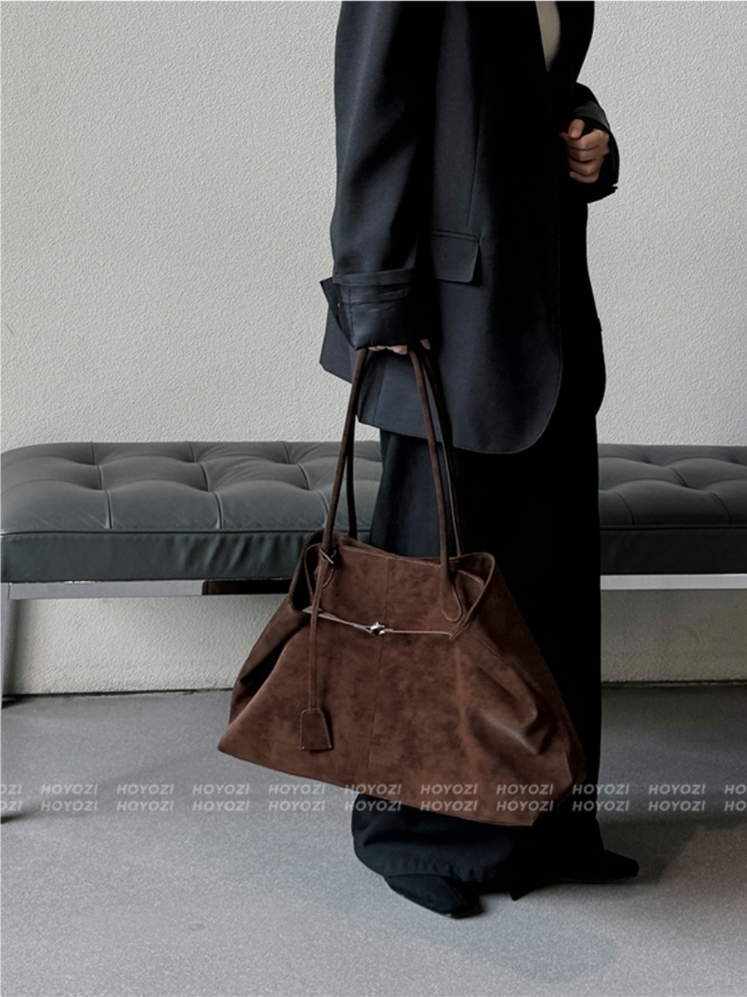 スエード調ビッグショルダーバッグ | 詳細画像8