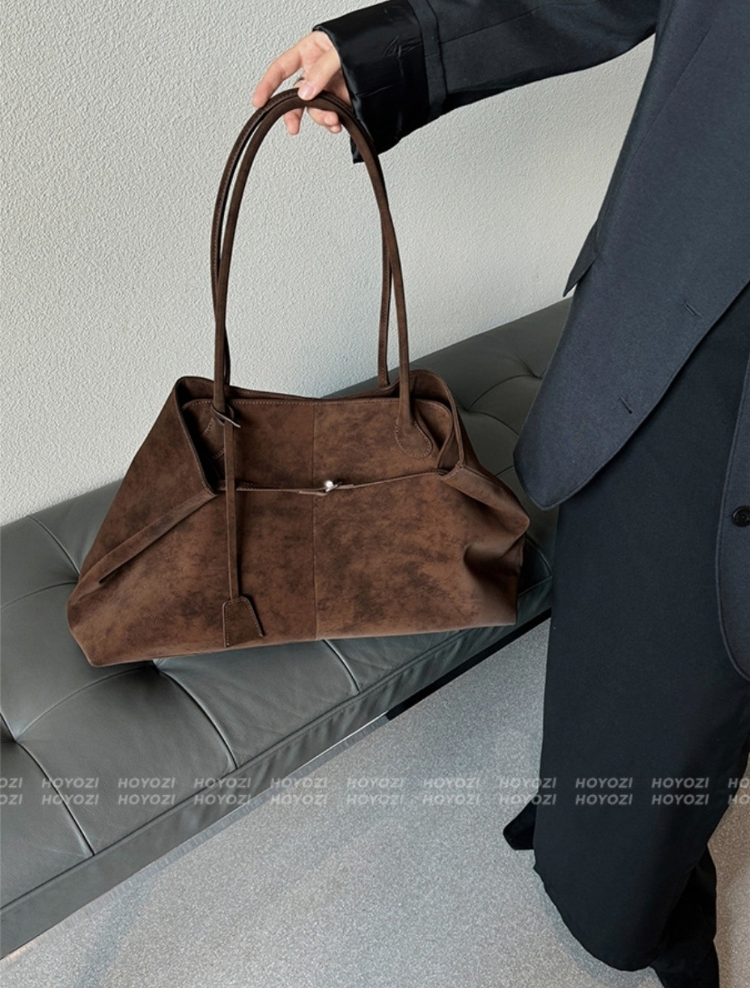 スエード調ビッグショルダーバッグ | 詳細画像9