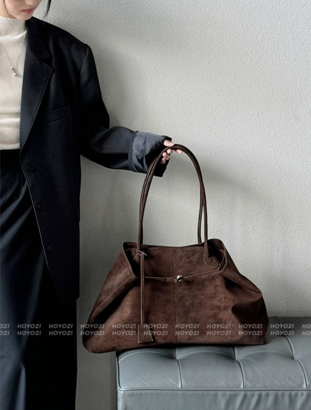 スエード調ビッグショルダーバッグ | 詳細画像10