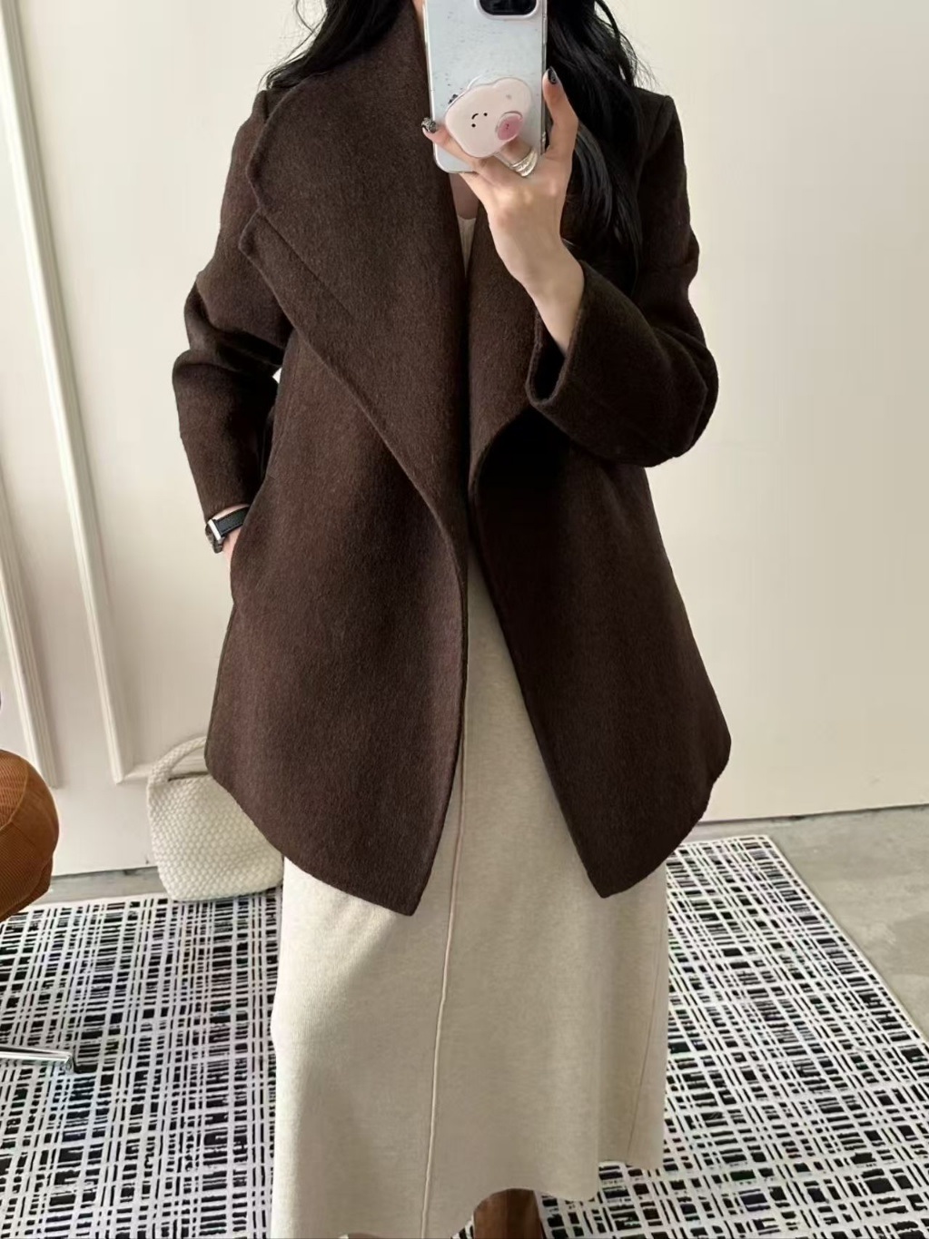 カラービッグハーフコートストラップ付 | 詳細画像8