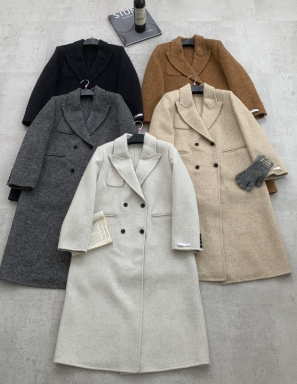 ポケットテーラードカラーロングダブルボタンコート | 詳細画像16