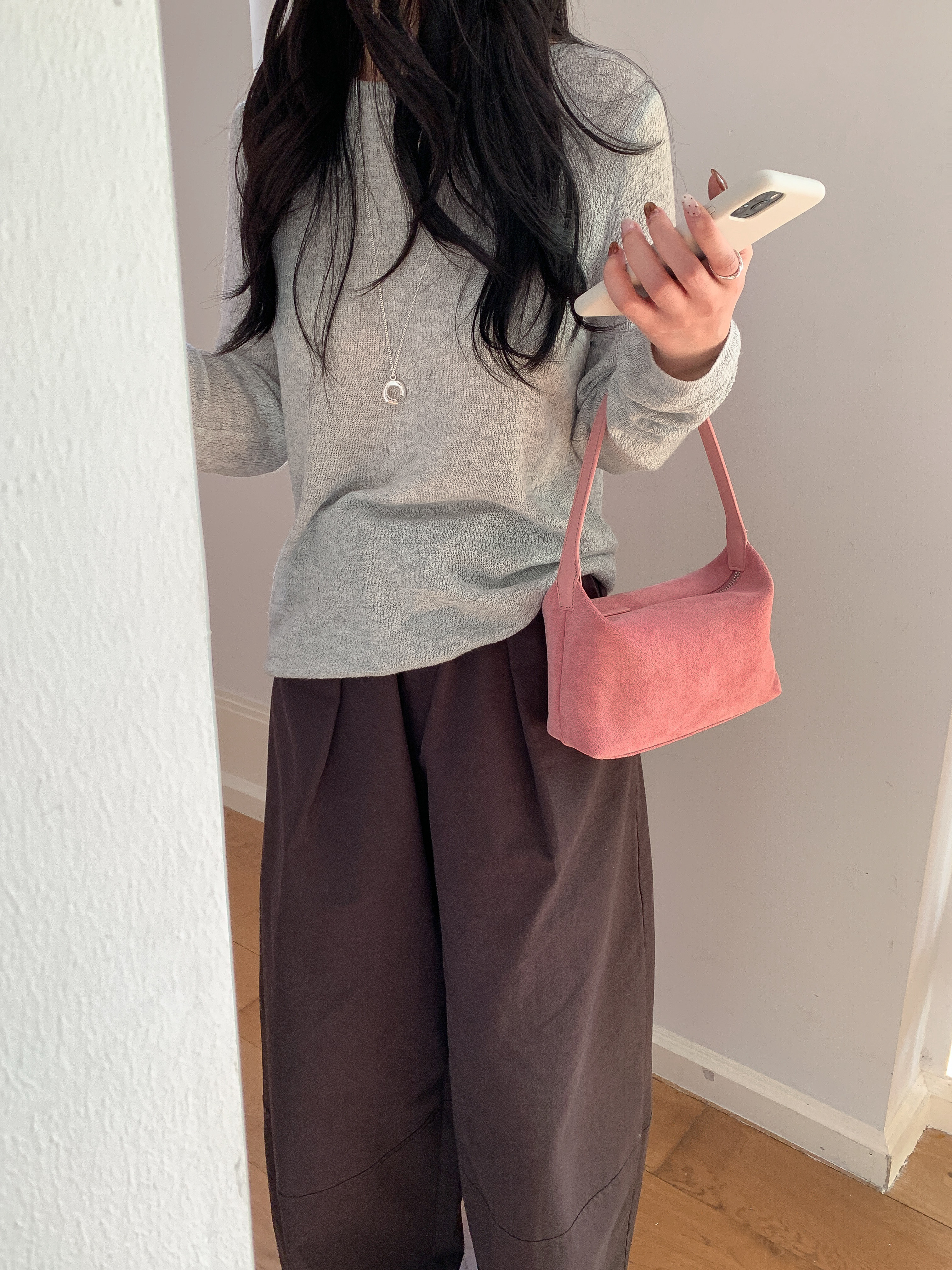 スエード調トートバッグ | 詳細画像4