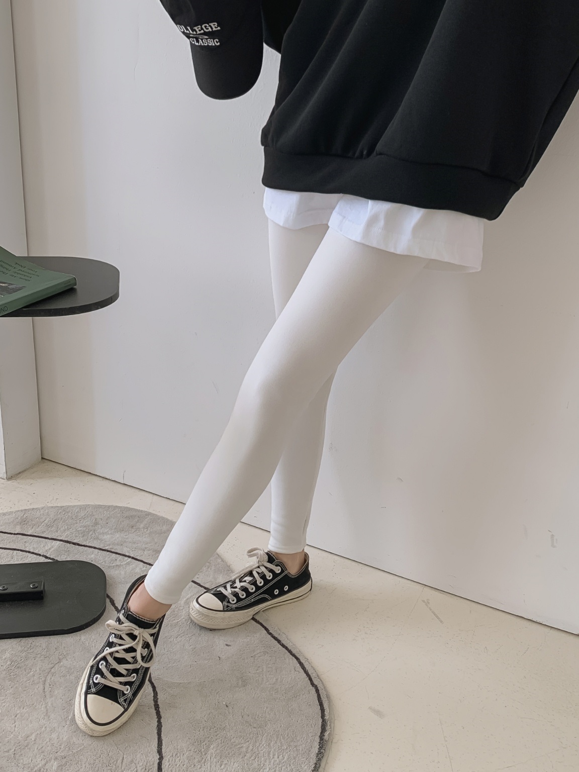 ファー裏地ウエストゴムスリムレギンス | 詳細画像5