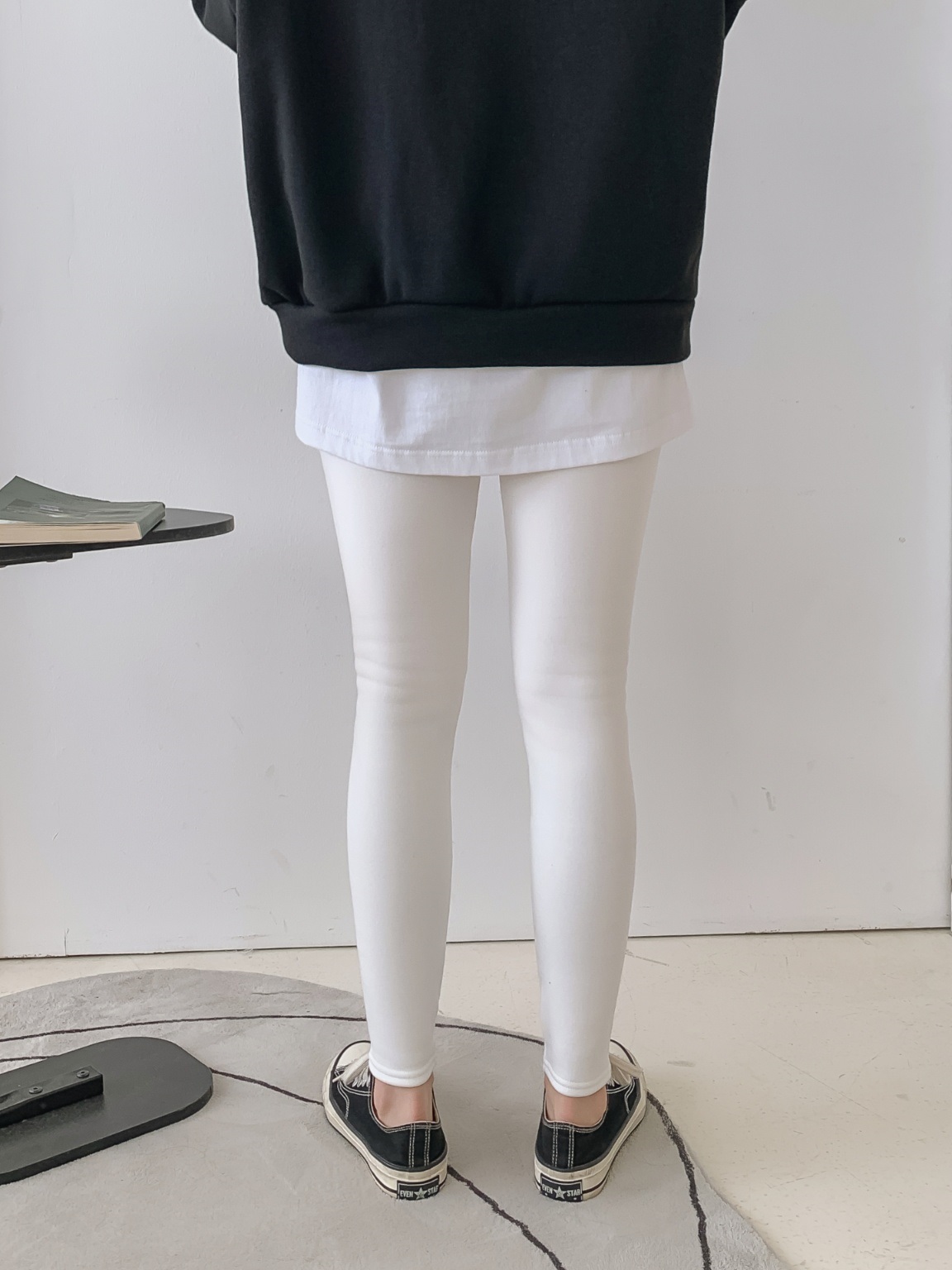 ファー裏地ウエストゴムスリムレギンス | 詳細画像7