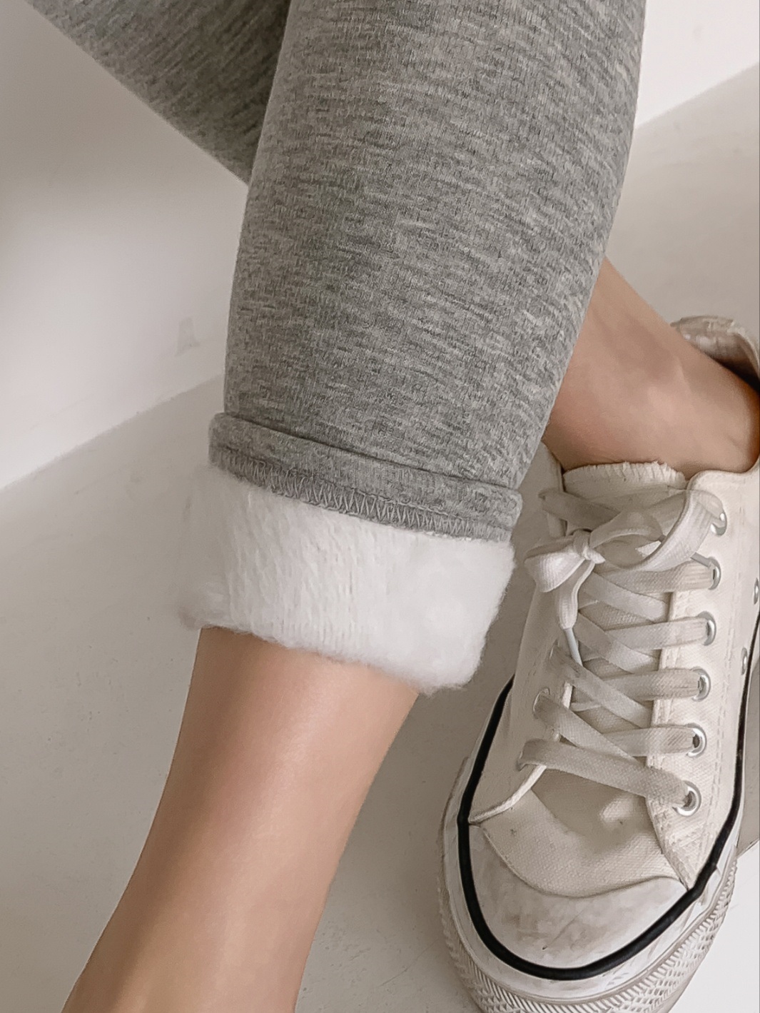 ファー裏地ウエストゴムスリムレギンス | 詳細画像19