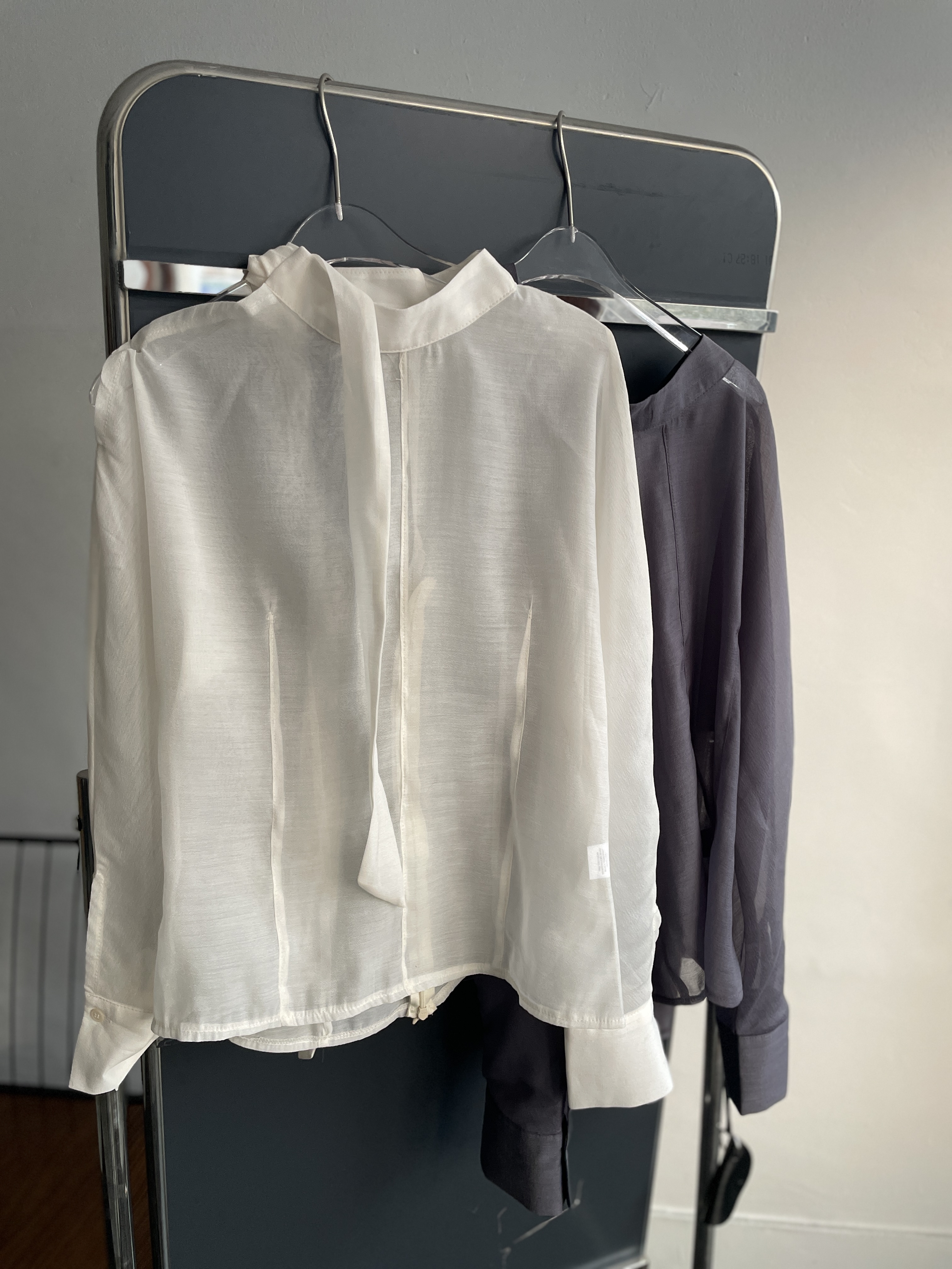 シースルーボウタイ長袖ブラウス | 詳細画像20