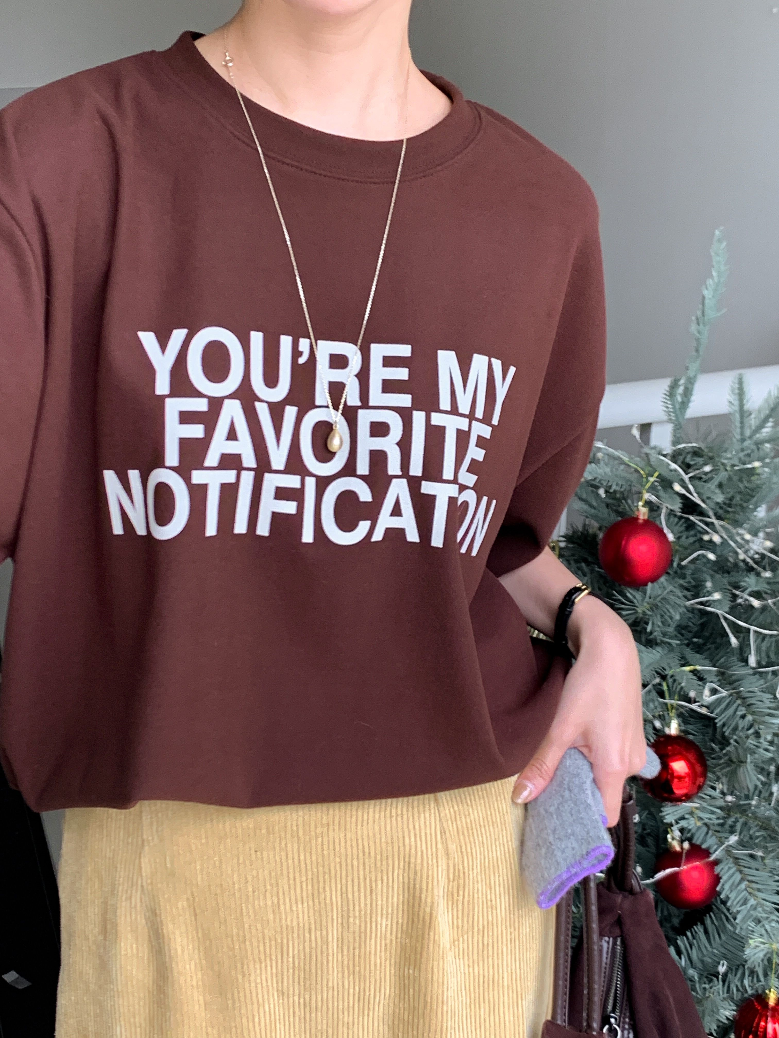 裏起毛ラウンドネックボクシー長袖ロゴTシャツ | 詳細画像5