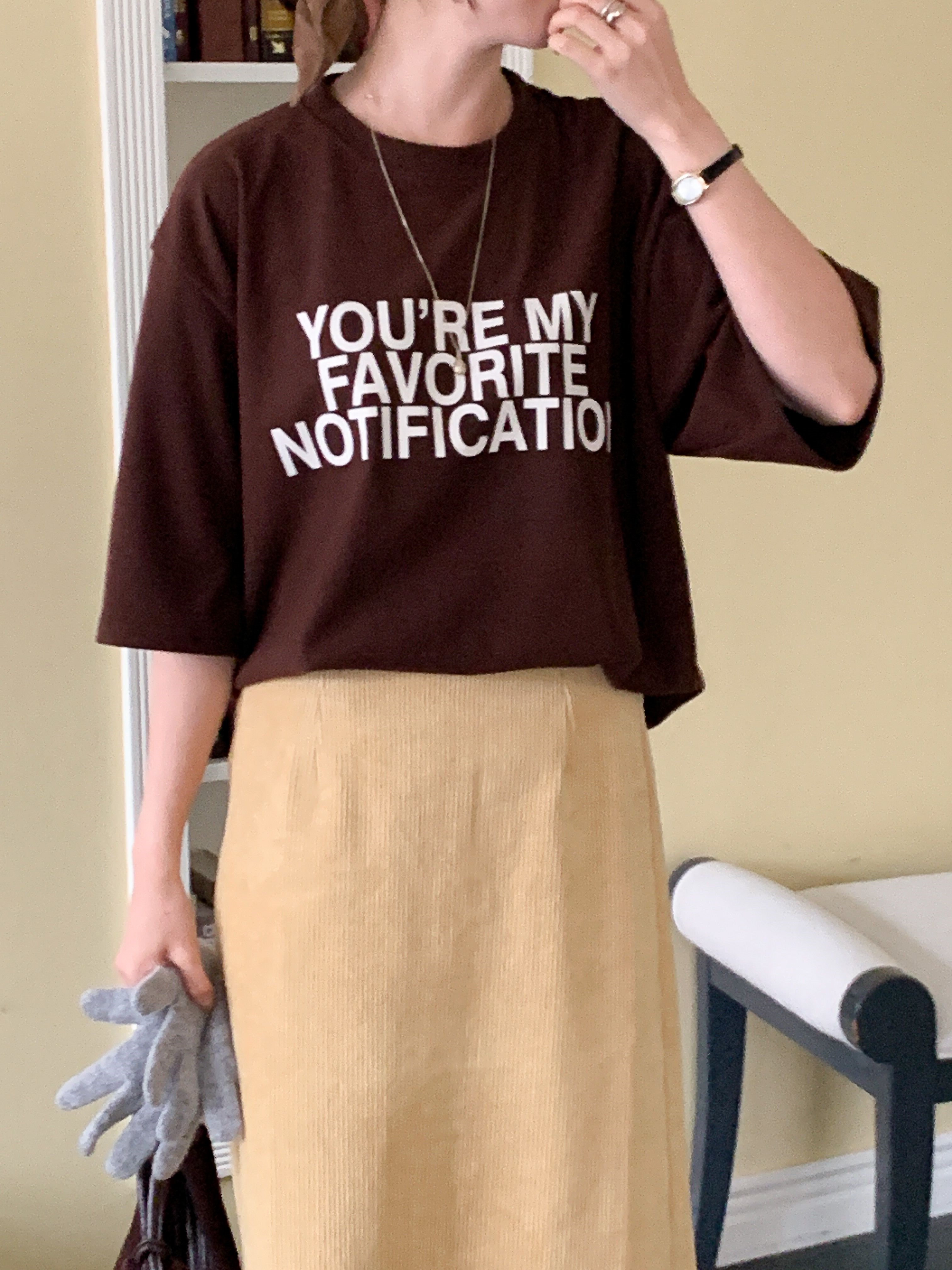 裏起毛ラウンドネックボクシー長袖ロゴTシャツ | 詳細画像12