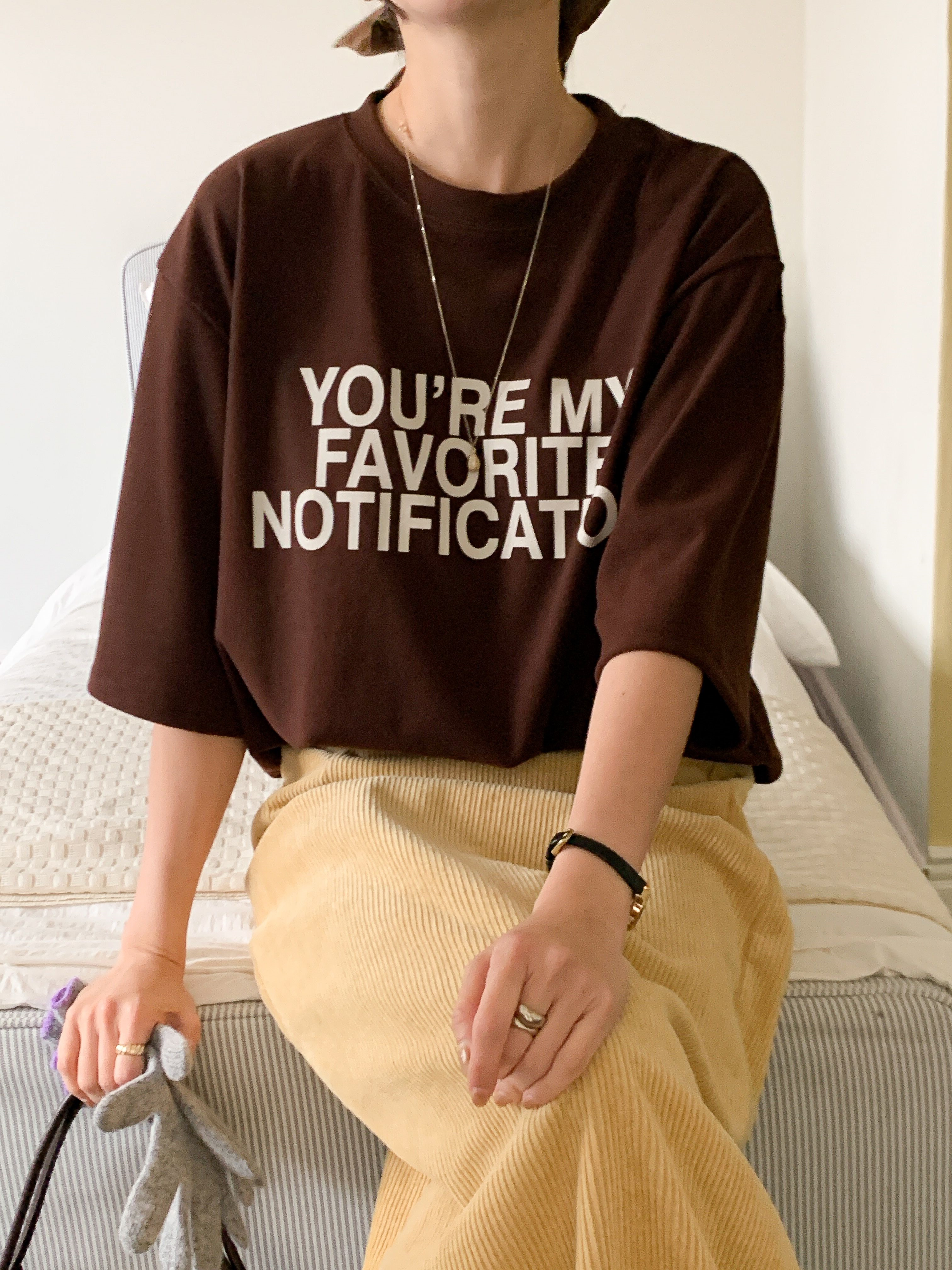 裏起毛ラウンドネックボクシー長袖ロゴTシャツ | 詳細画像13