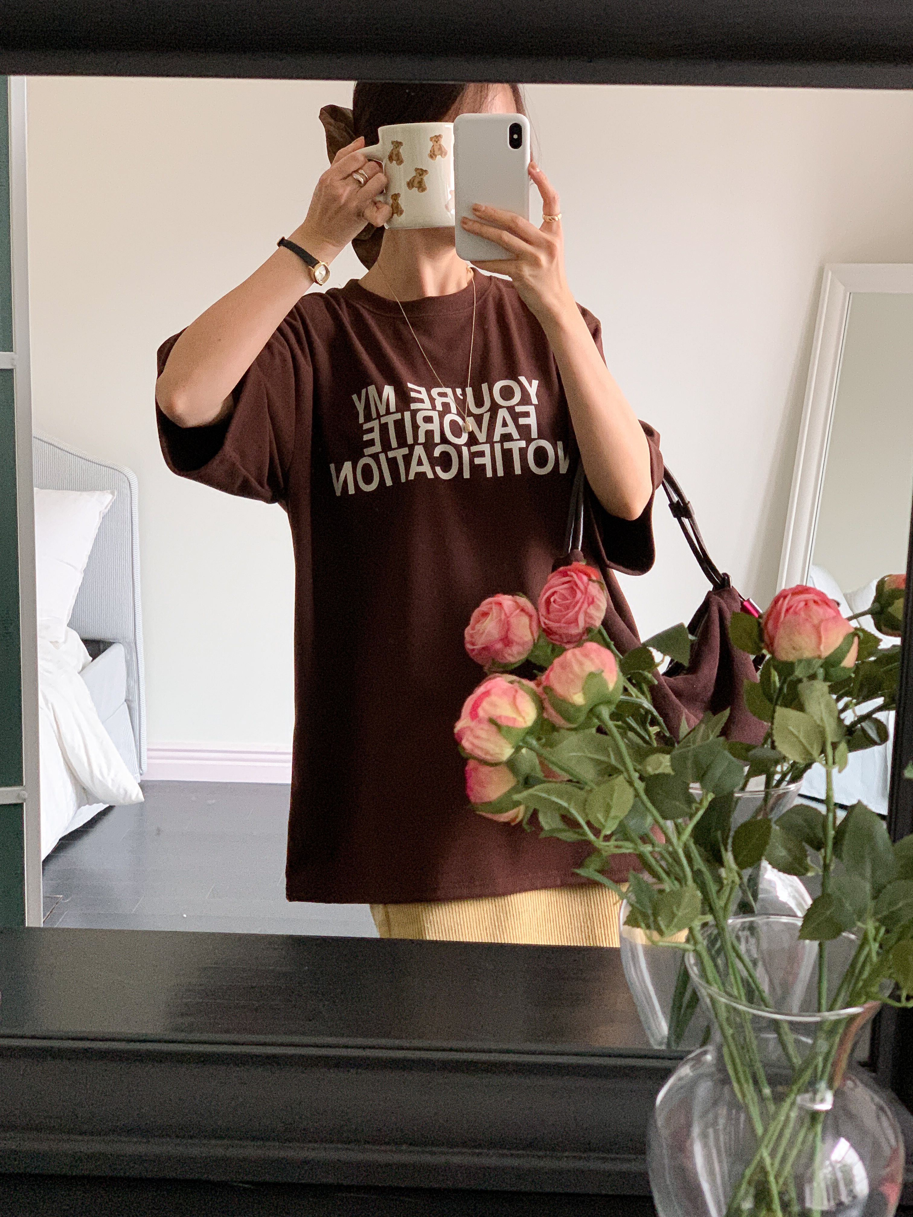 裏起毛ラウンドネックボクシー長袖ロゴTシャツ | 詳細画像16