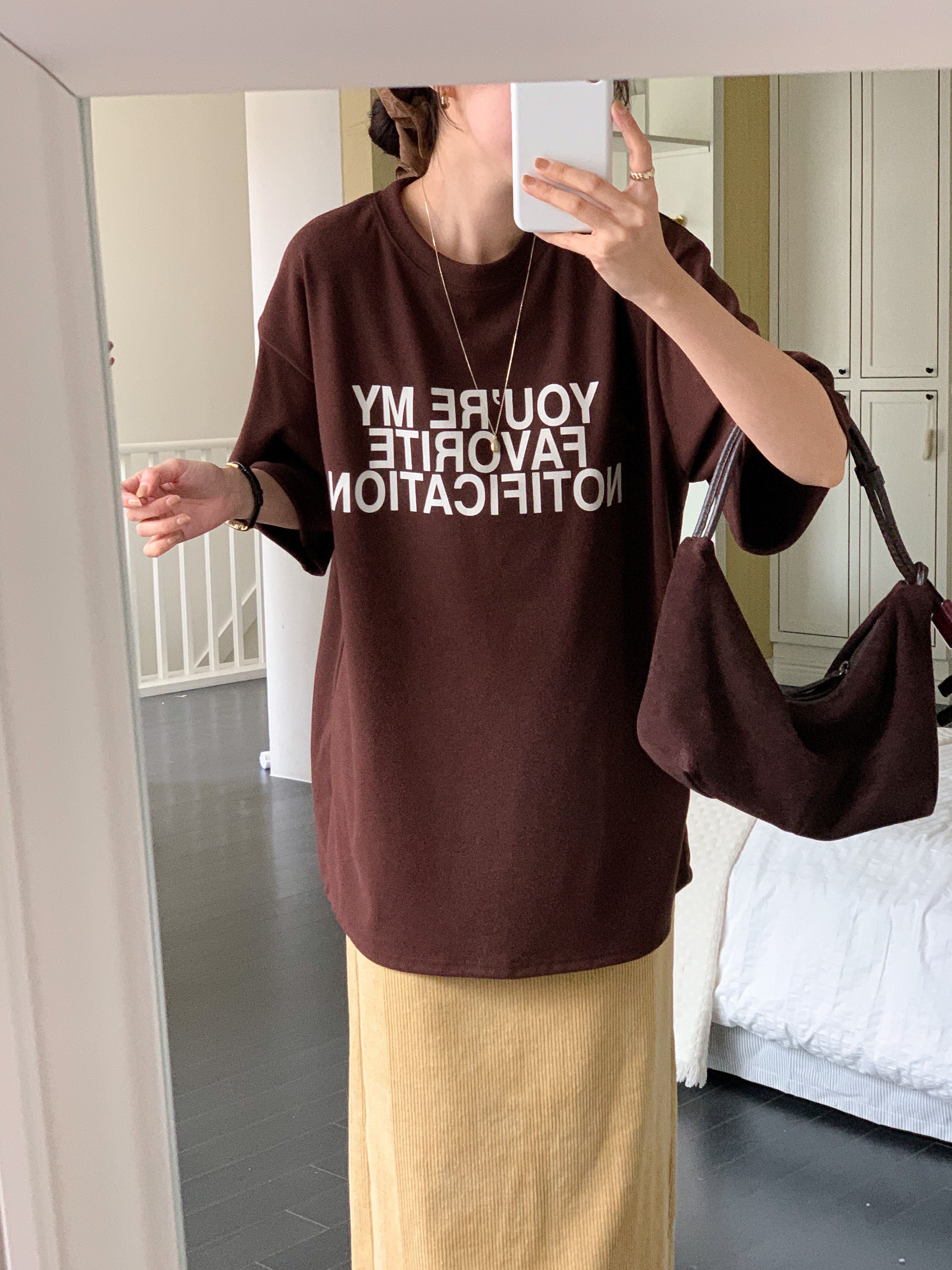 裏起毛ラウンドネックボクシー長袖ロゴTシャツ | 詳細画像19