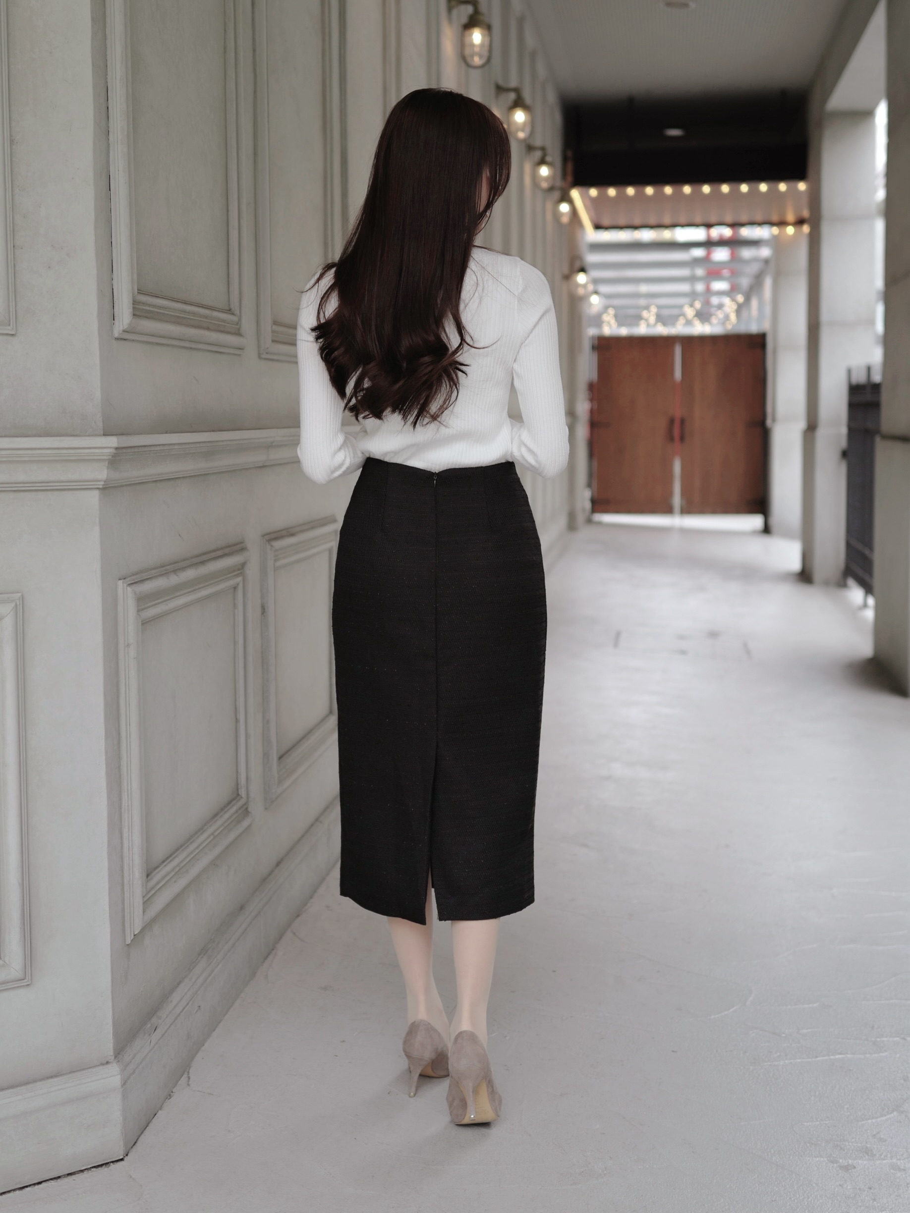 ゴールドボタン長袖リブニット | 詳細画像6