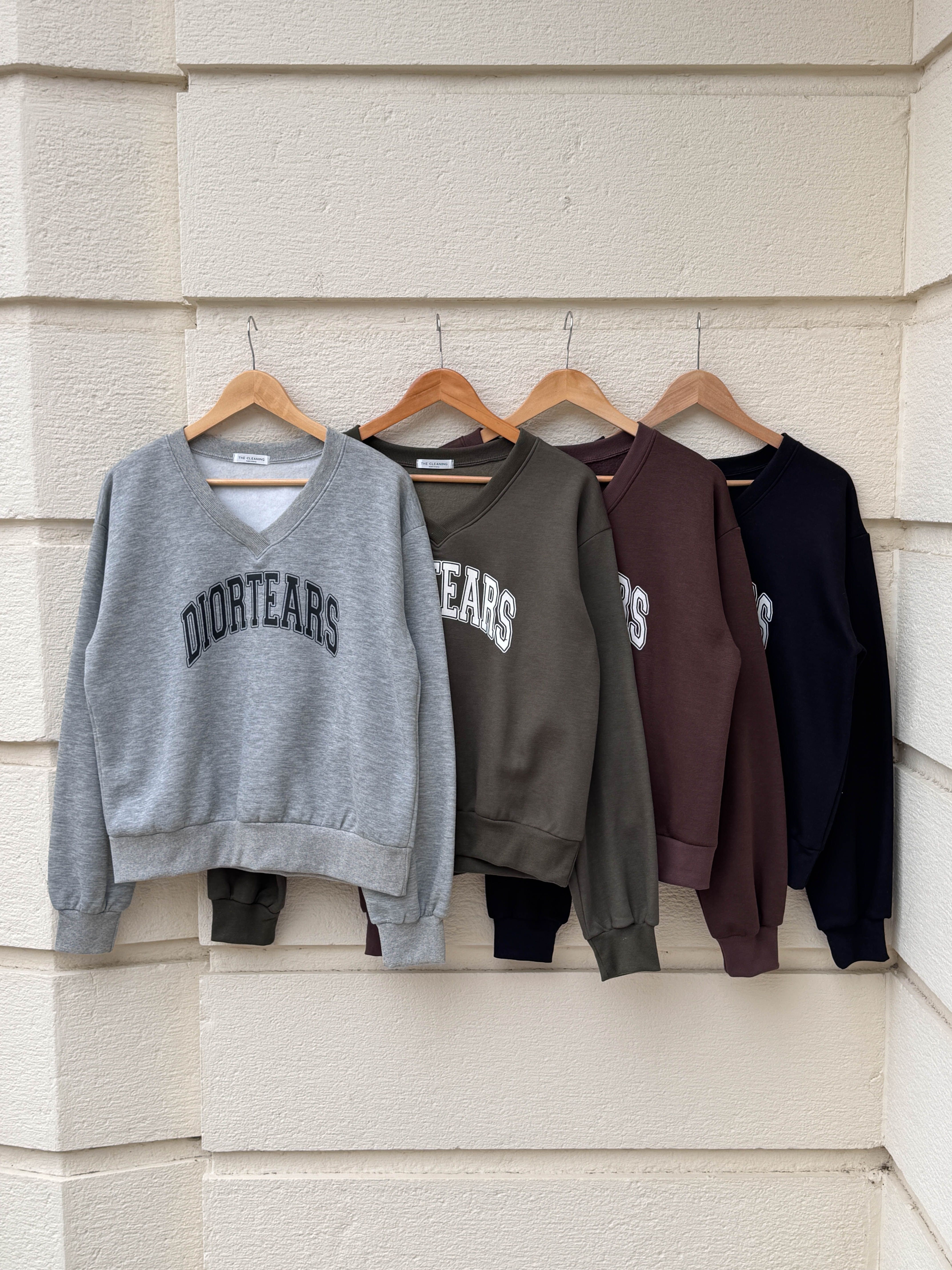 裏起毛Vネックルーズ長袖ロゴスウェット | 詳細画像21