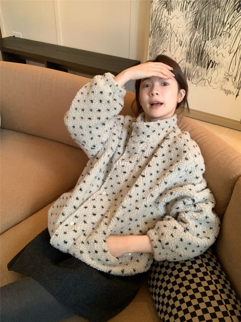 ボアジップアップハイネックドローストリングポケット長袖ジャンパー | 詳細画像4