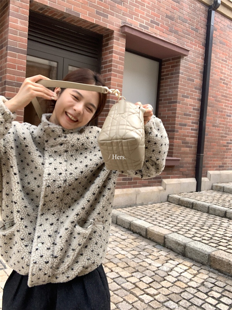 ボアジップアップハイネックドローストリングポケット長袖ジャンパー | 詳細画像8