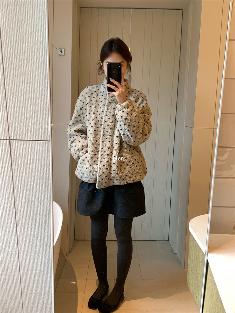 ボアジップアップハイネックドローストリングポケット長袖ジャンパー | 詳細画像10