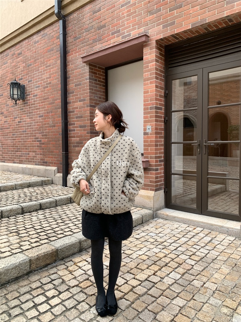 ボアジップアップハイネックドローストリングポケット長袖ジャンパー | 詳細画像17