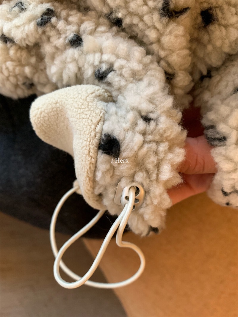 ボアジップアップハイネックドローストリングポケット長袖ジャンパー | 詳細画像30