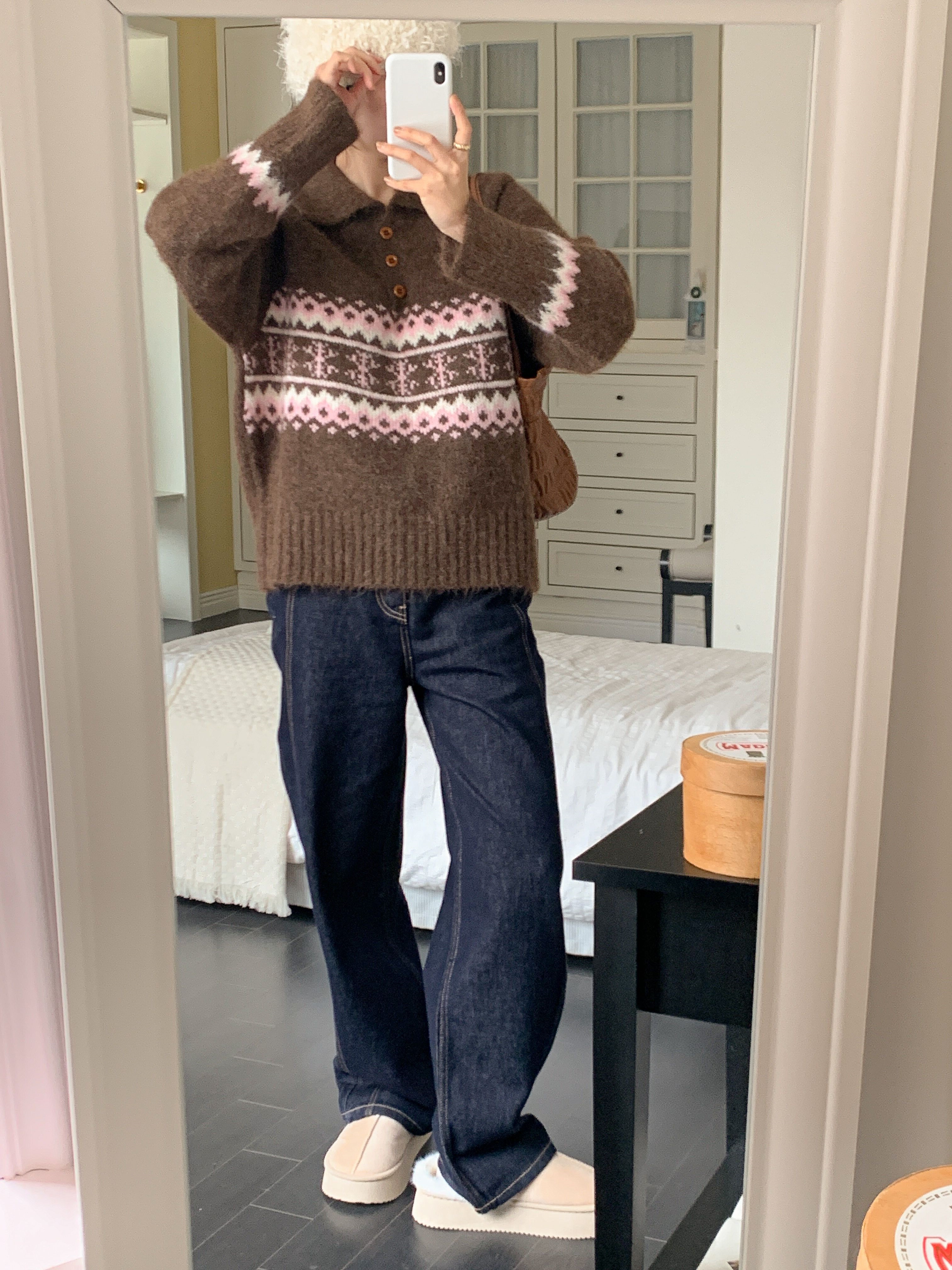 カラー長袖ノルディックニット | 詳細画像8