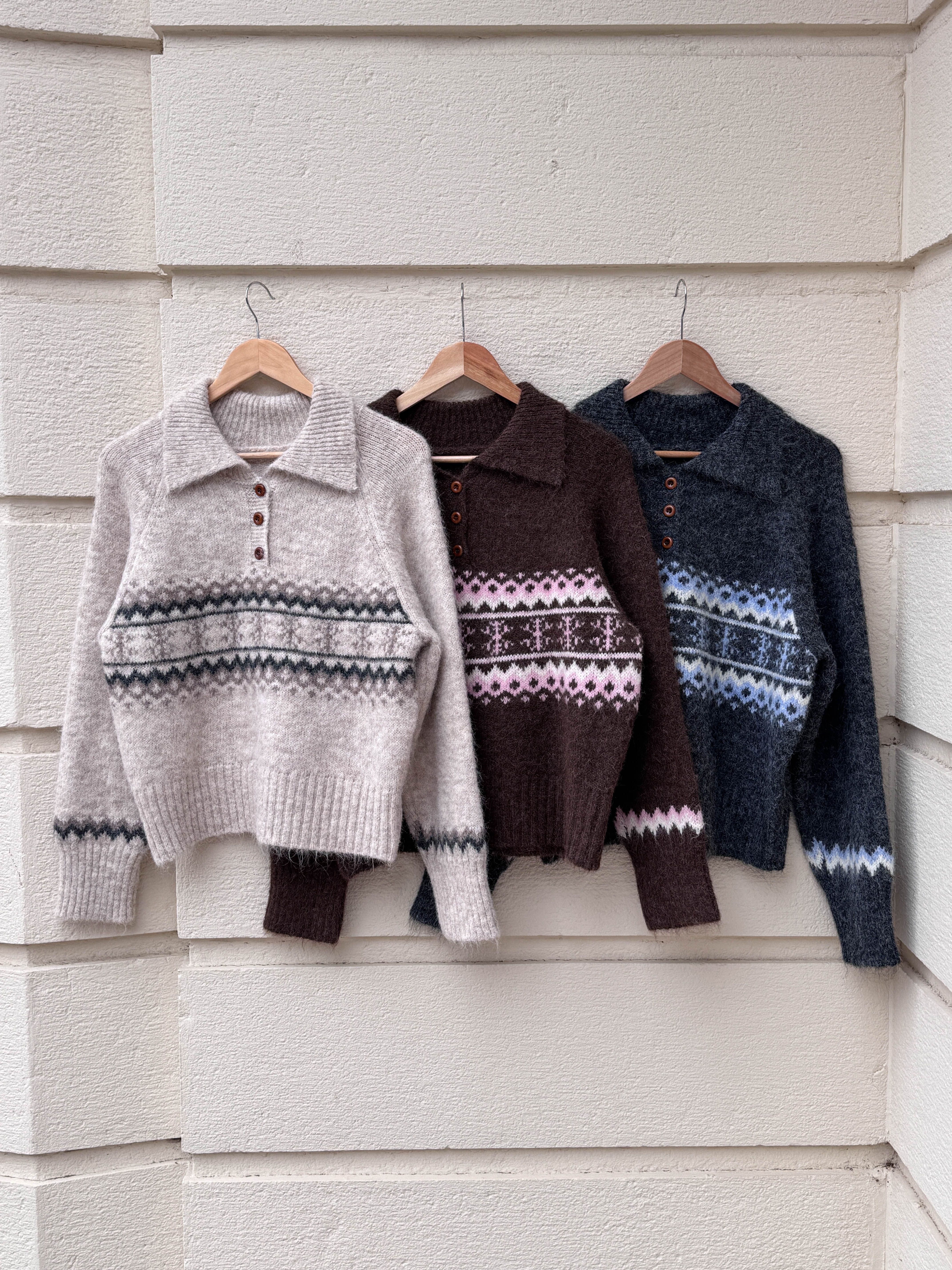 カラー長袖ノルディックニット | 詳細画像21