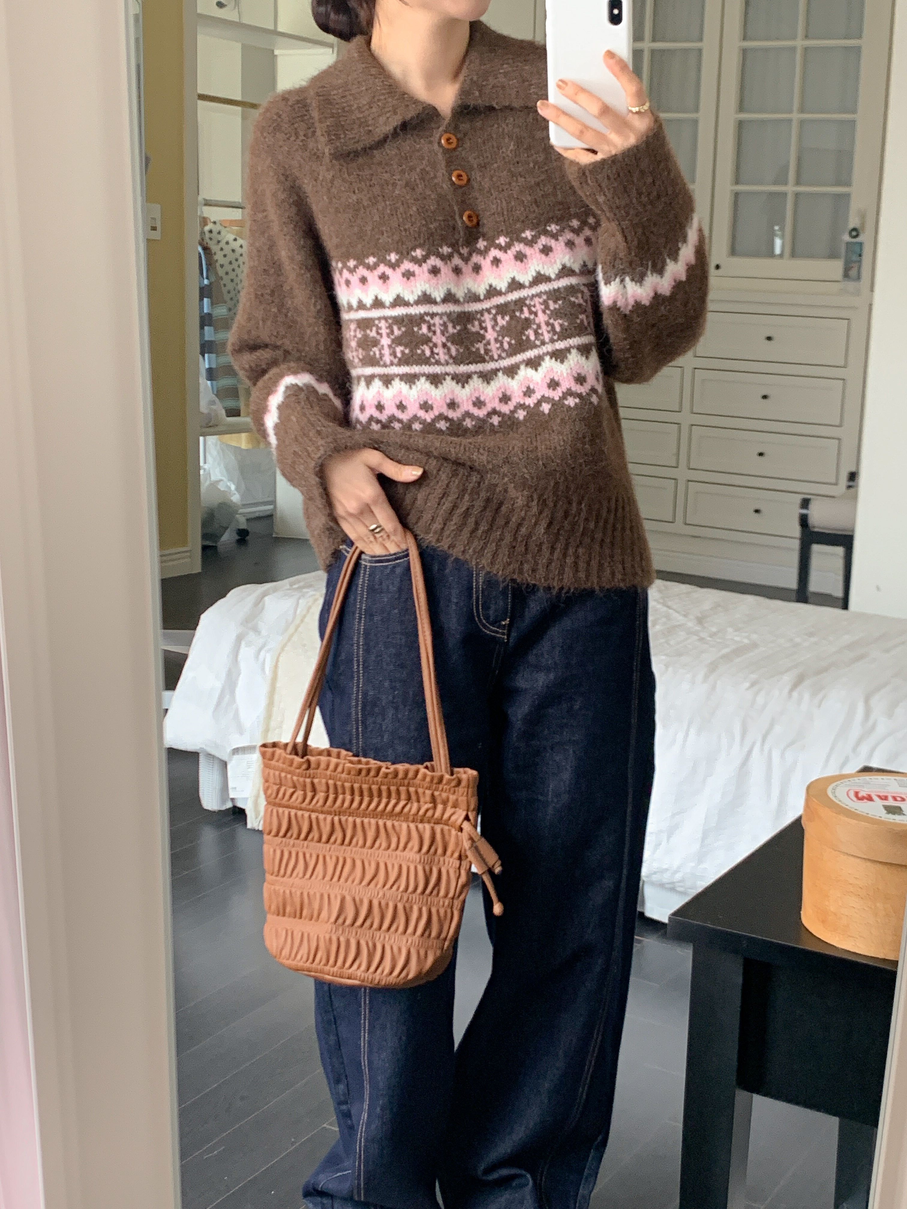 カラー長袖ノルディックニット | 詳細画像20