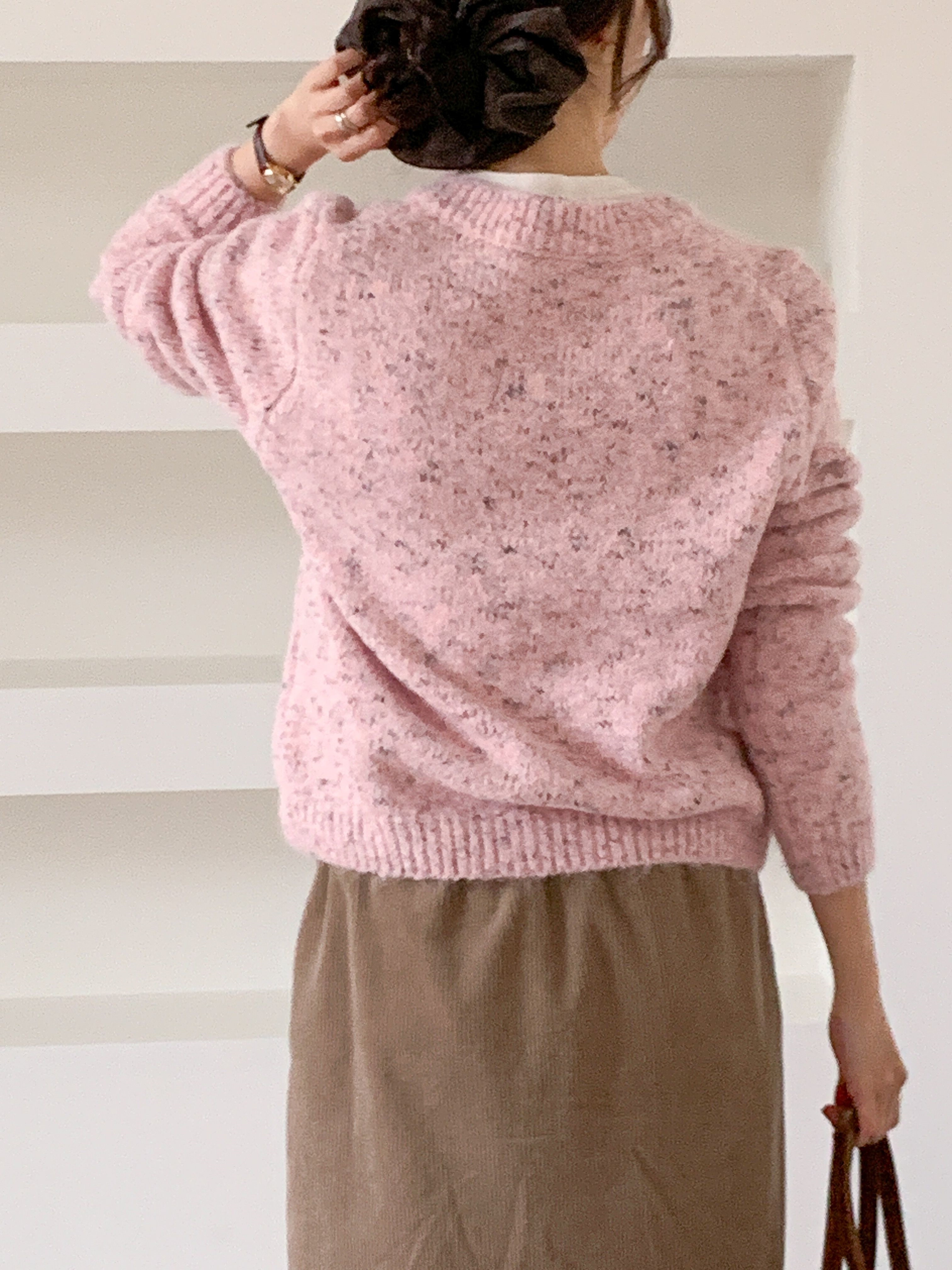 ボタンラウンドネック長袖カーディガン | 詳細画像8