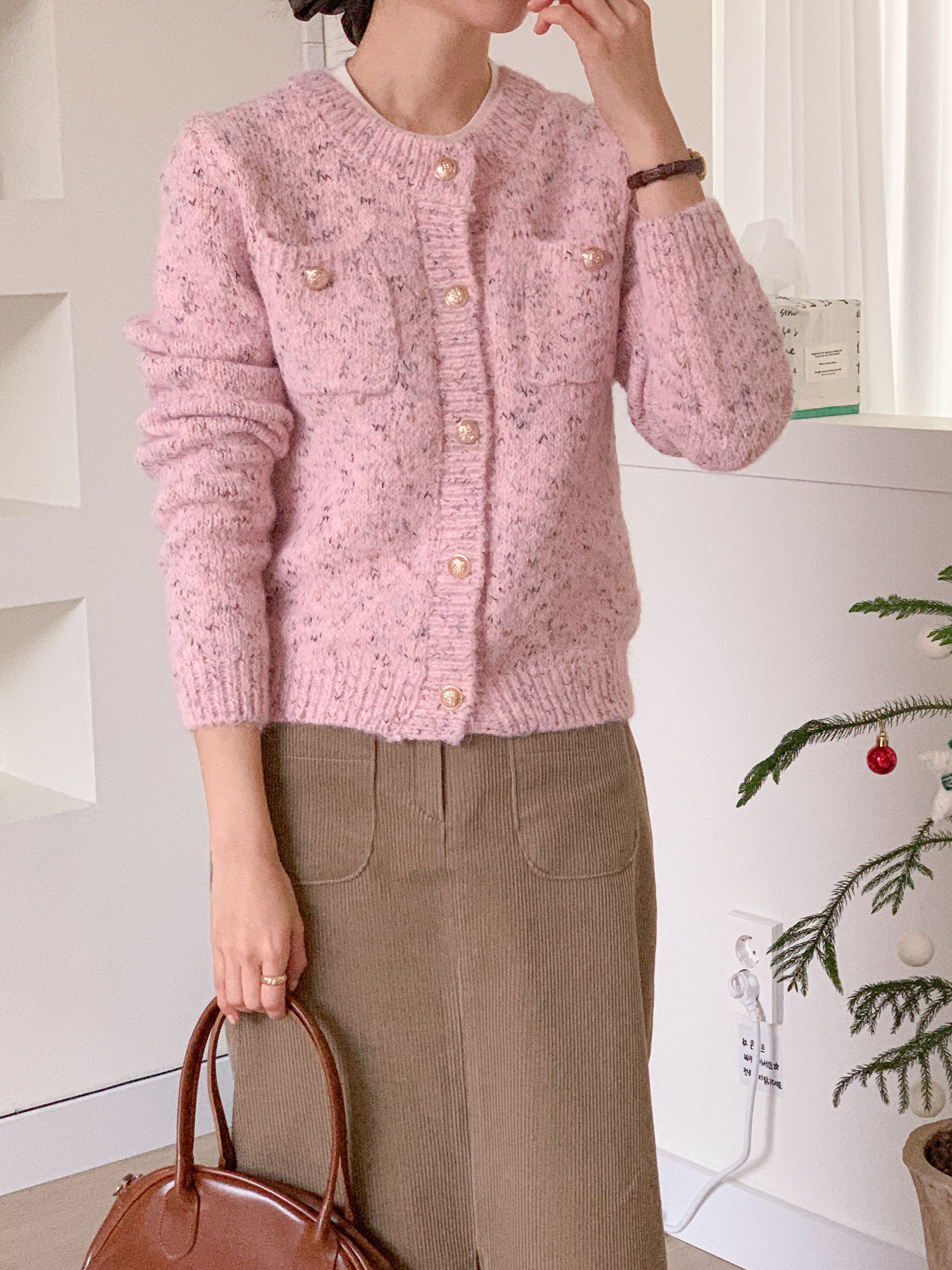 ボタンラウンドネック長袖カーディガン | 詳細画像16