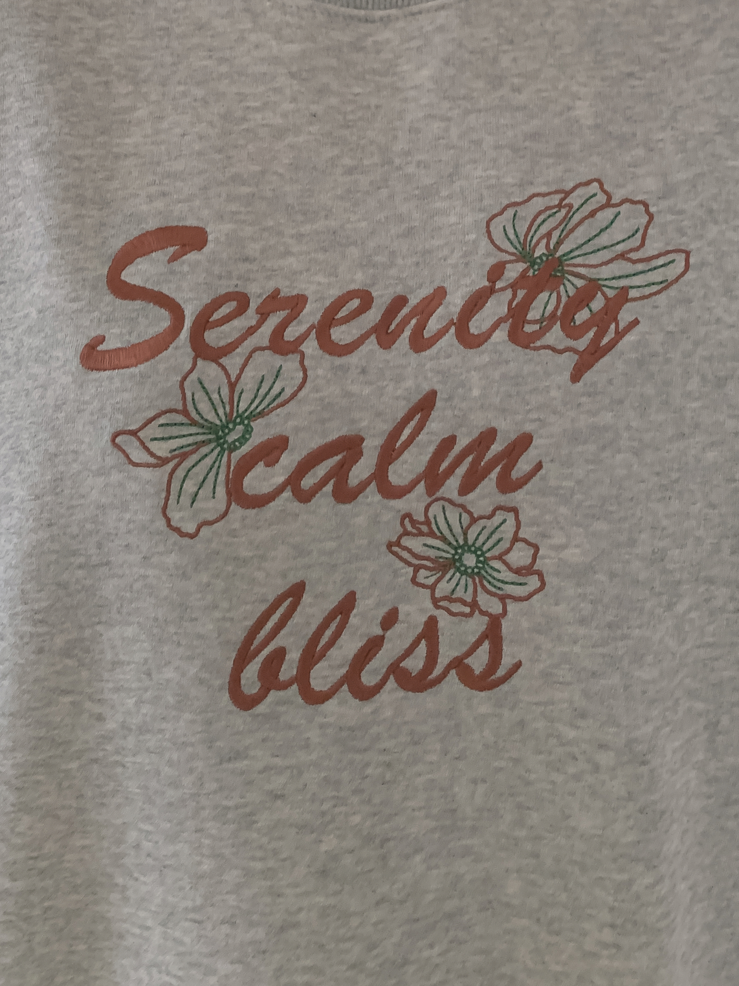 ラウンドネック長袖刺繍スウェット | 詳細画像11