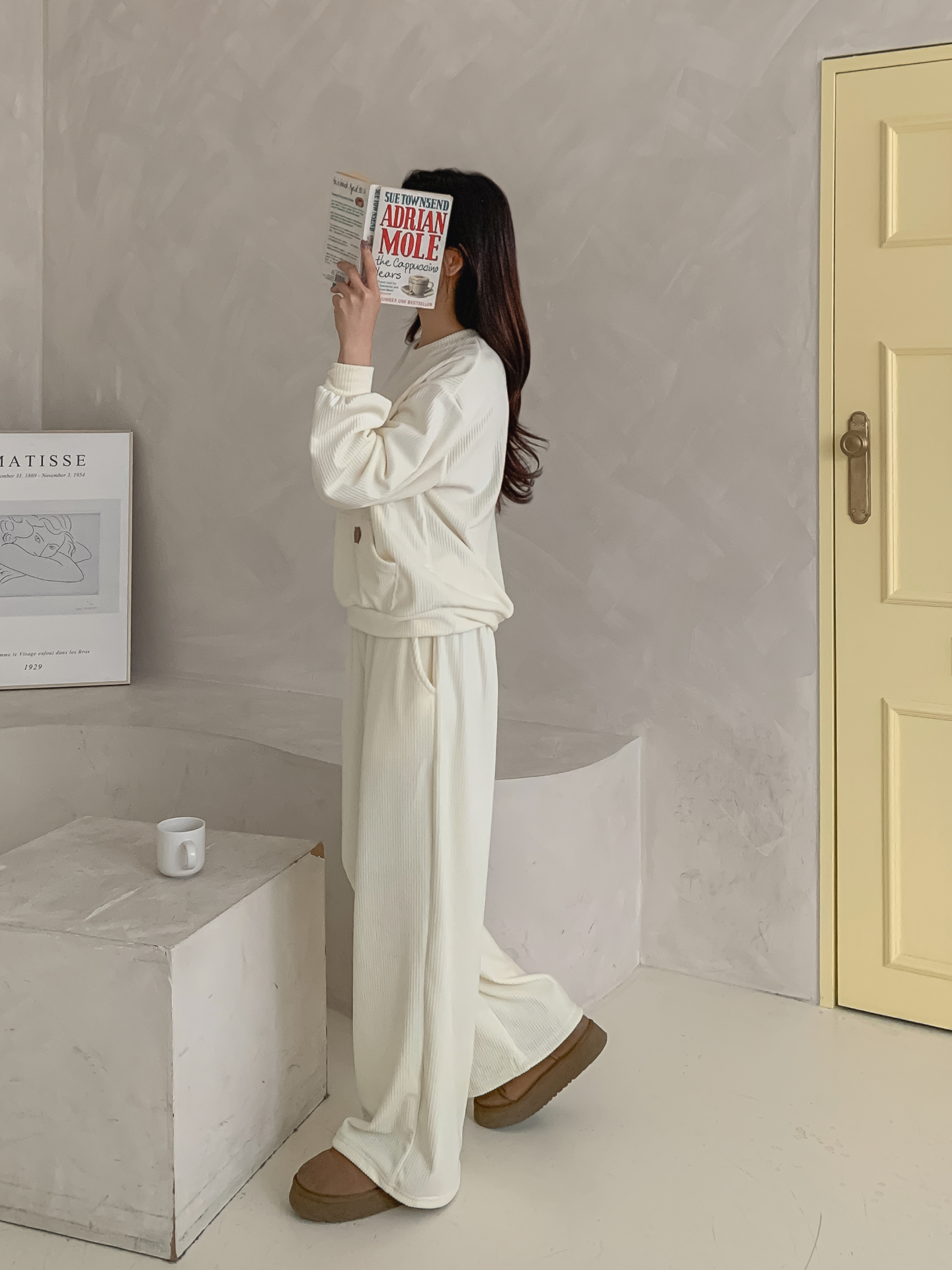 ベロアラウンドネックルーズ長袖スウェット | 詳細画像5